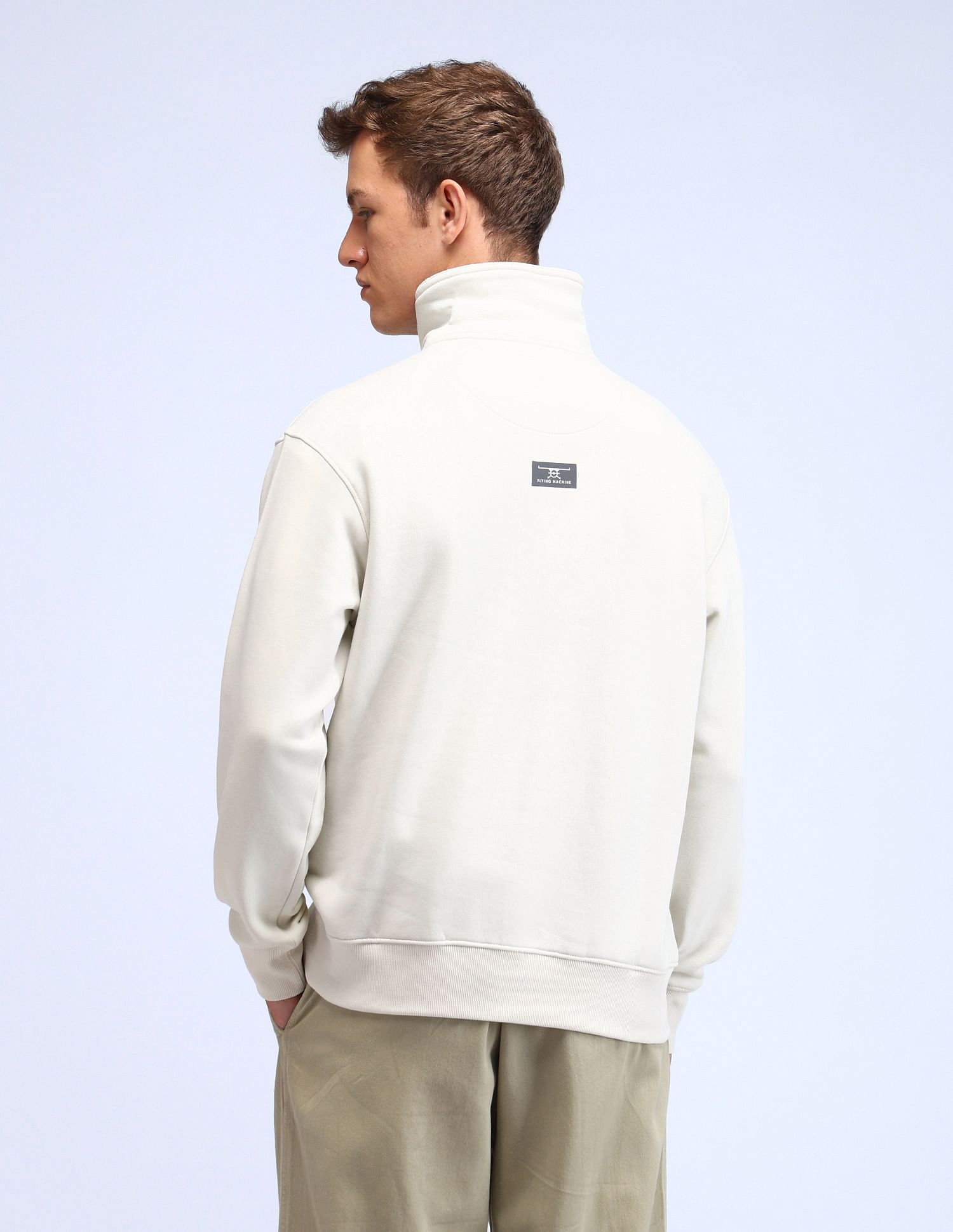 Flying Machine Typographic Printed Relaxed Fit Sweatshirt