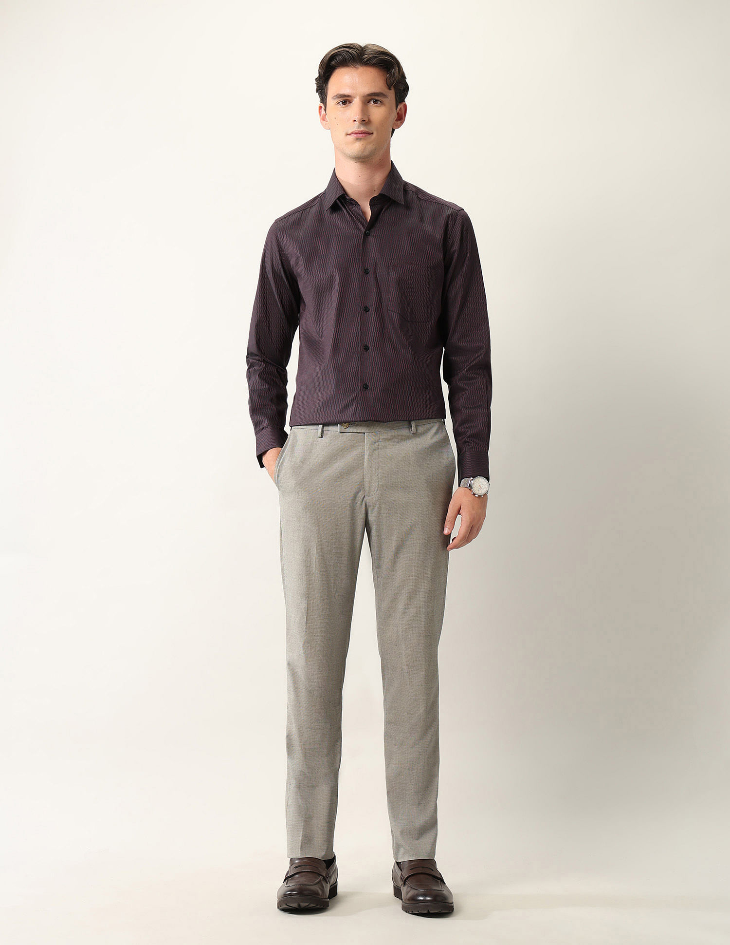 Arrow Manhattan Slim Fit Pure Cotton Ceremonial Shirt