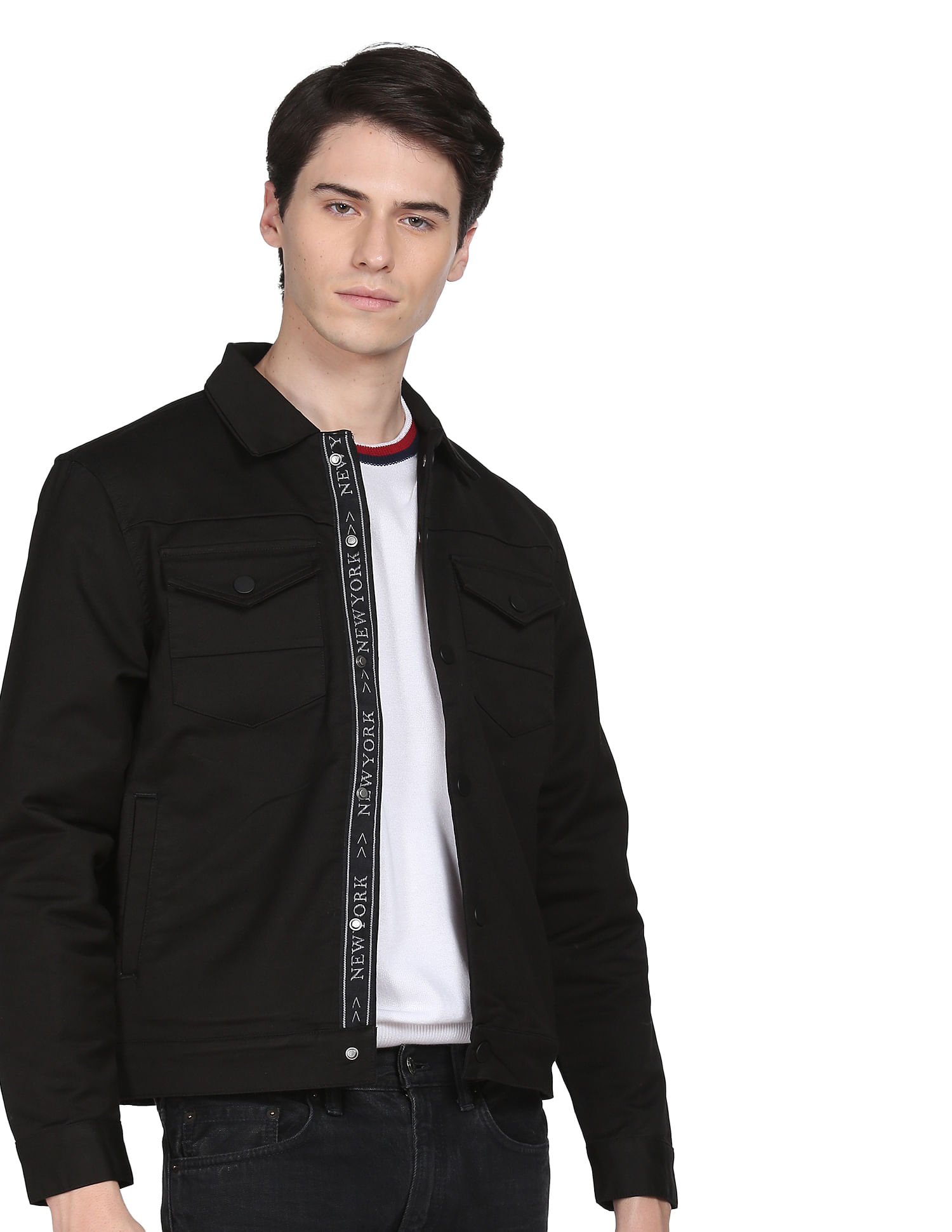 Men's Stylish Solid Fleece Comfy Denim Jacket Pockets Casual - Temu