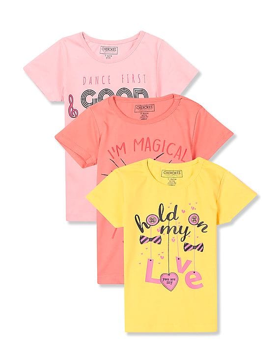 Buy Cherokee Girls Assorted Round Neck 