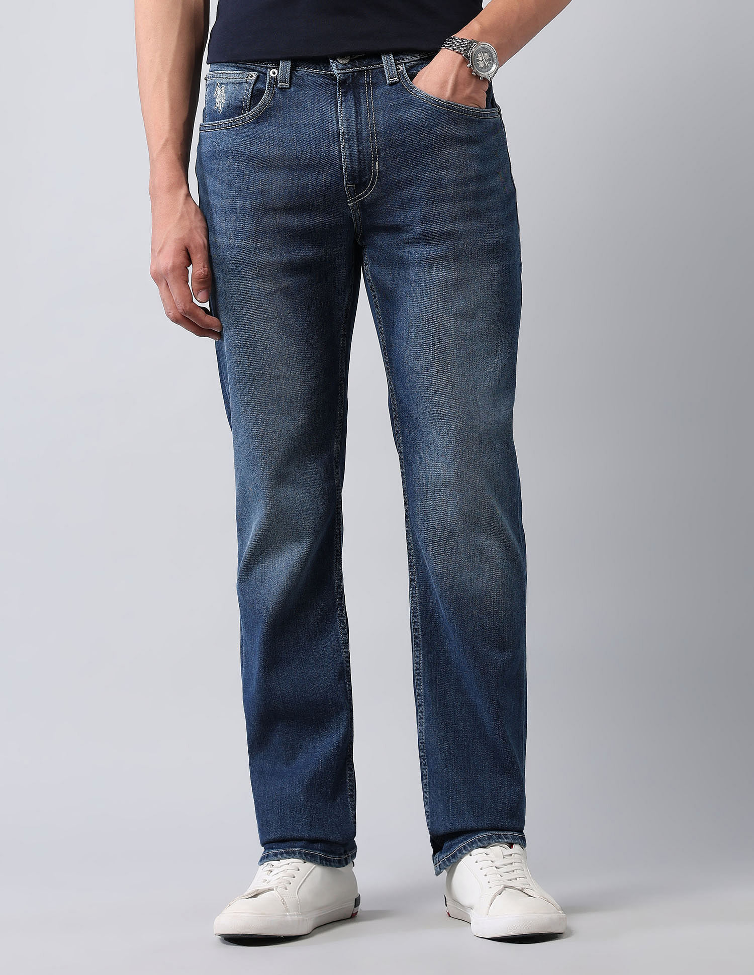 U.S. Polo Assn. Denim Co. Harold Slim Straight Fit Blue Jeans