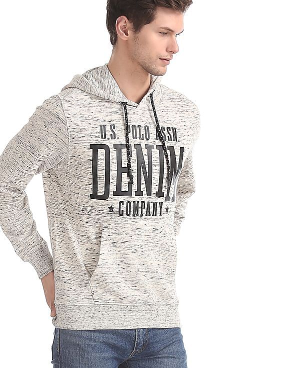 U.S. Polo Assn. Denim Co. Brand Print Hooded Sweatshirt