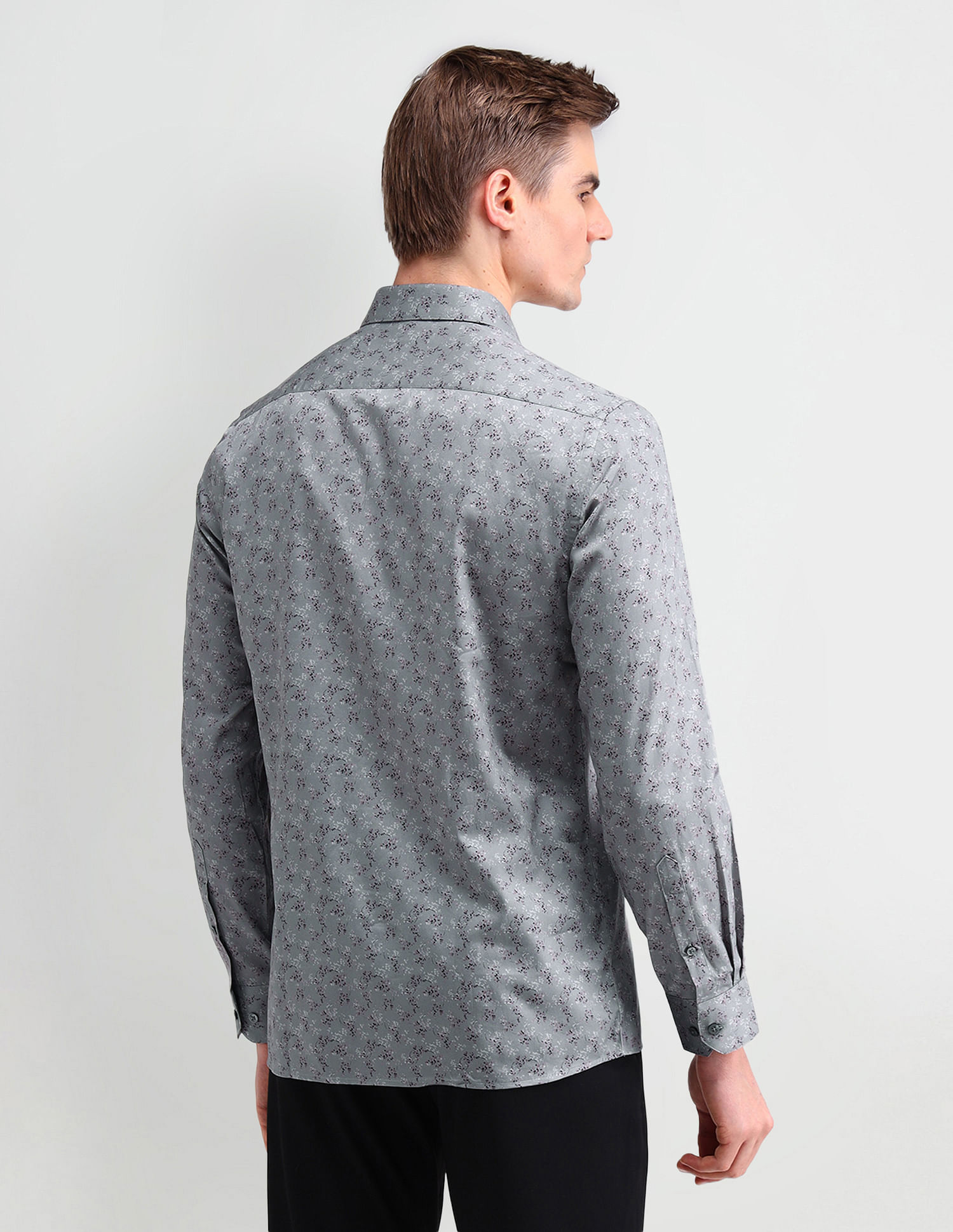 Arrow Manhattan Slim All-over Print Shirt