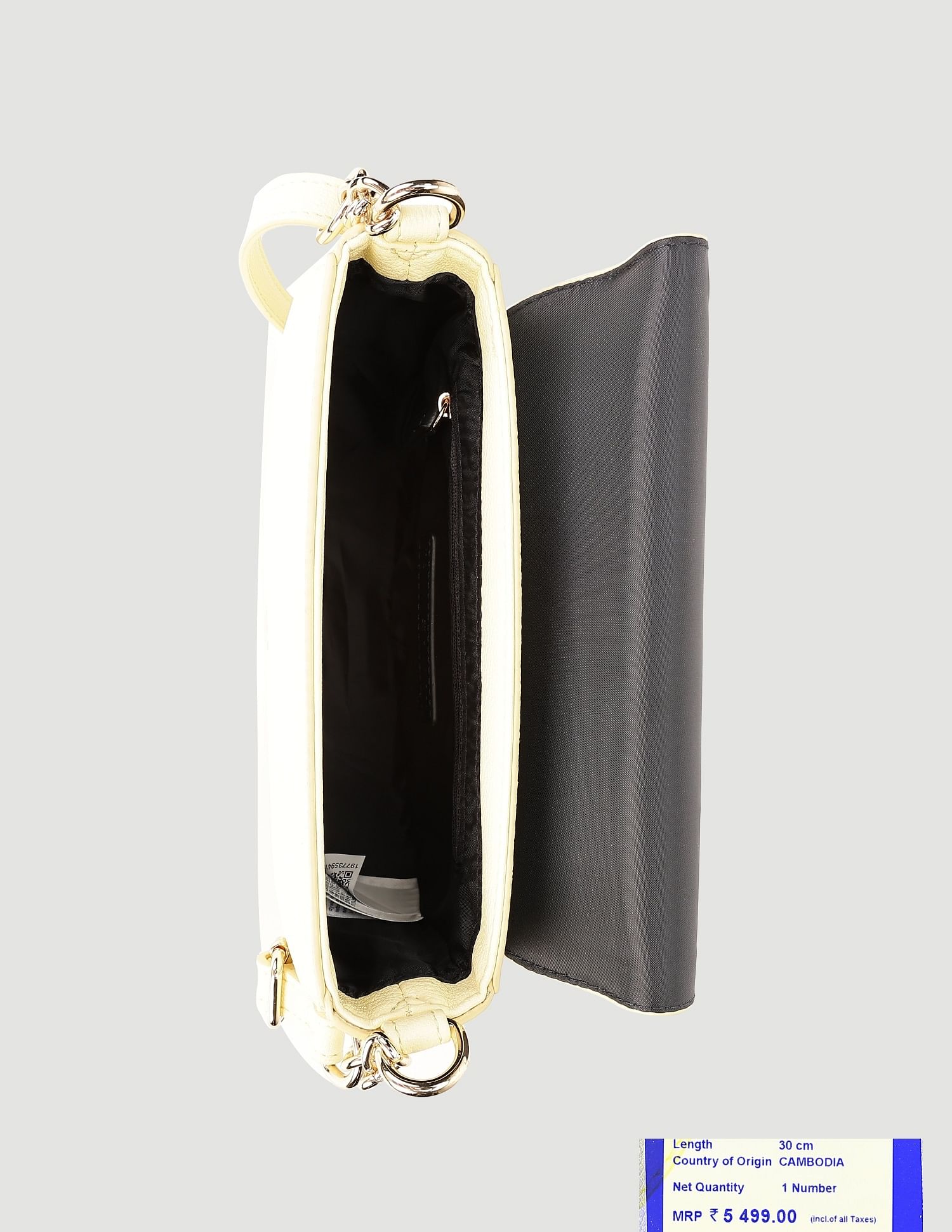 Tommy Hilfiger Solid Yellow PU Sling Bags