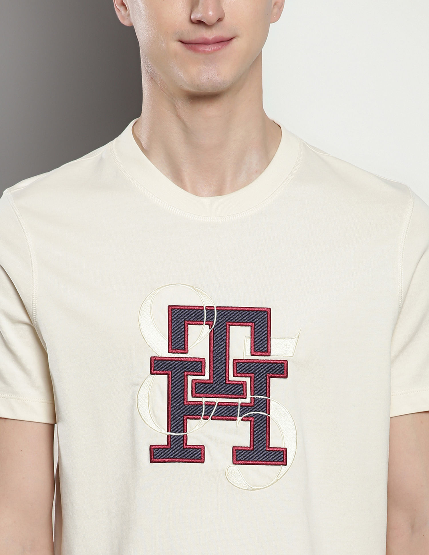 Buy Tommy Hilfiger Embroidered Monogram 85 T-Shirt