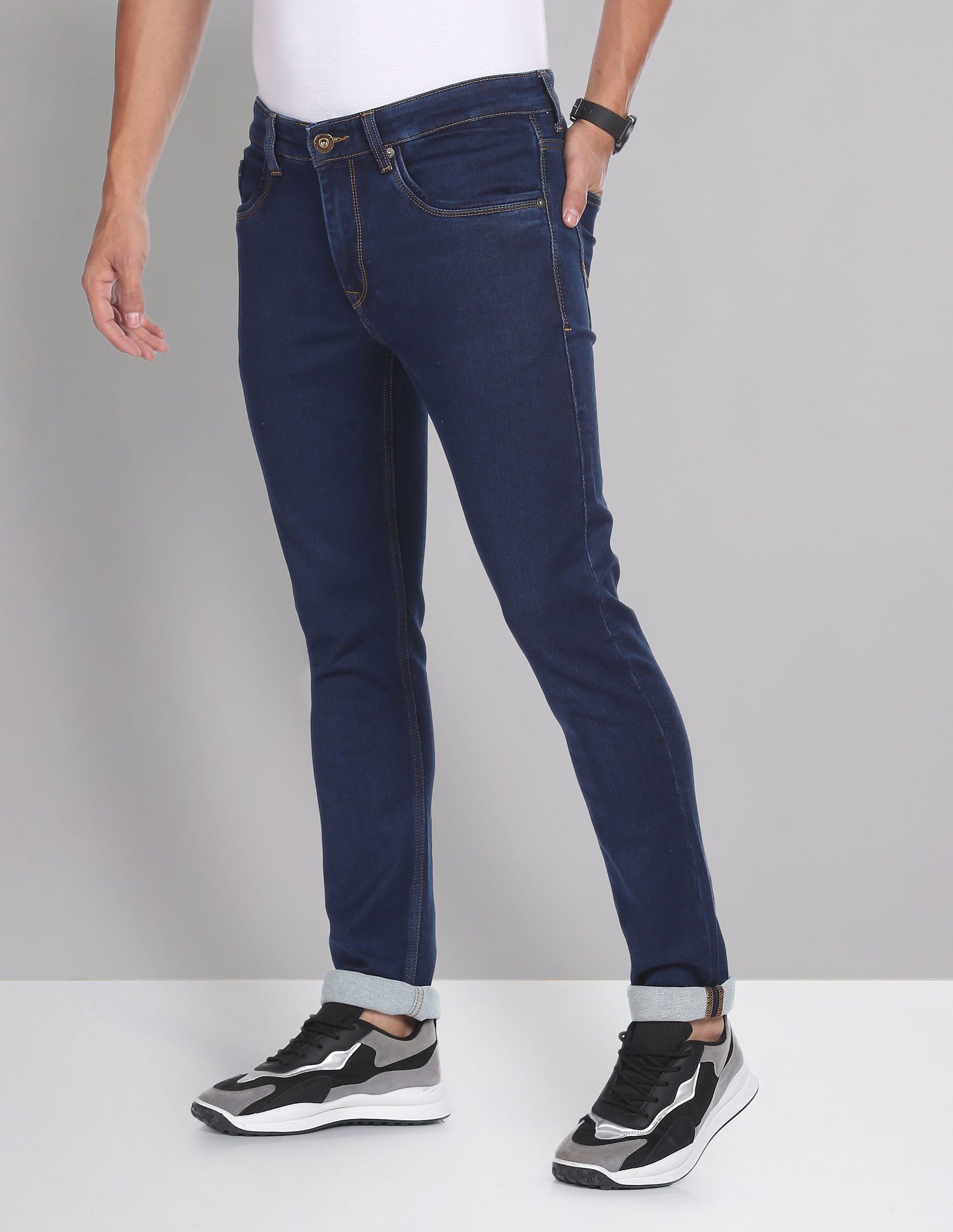 AD by Arvind Mid Rise Skinny Fit Jeans