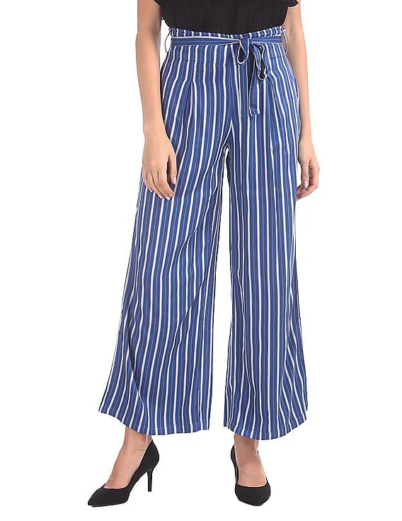 Buy Style Quotient White & Black Striped Trousers for Women Online @ Tata  CLiQ-anthinhphatland.vn