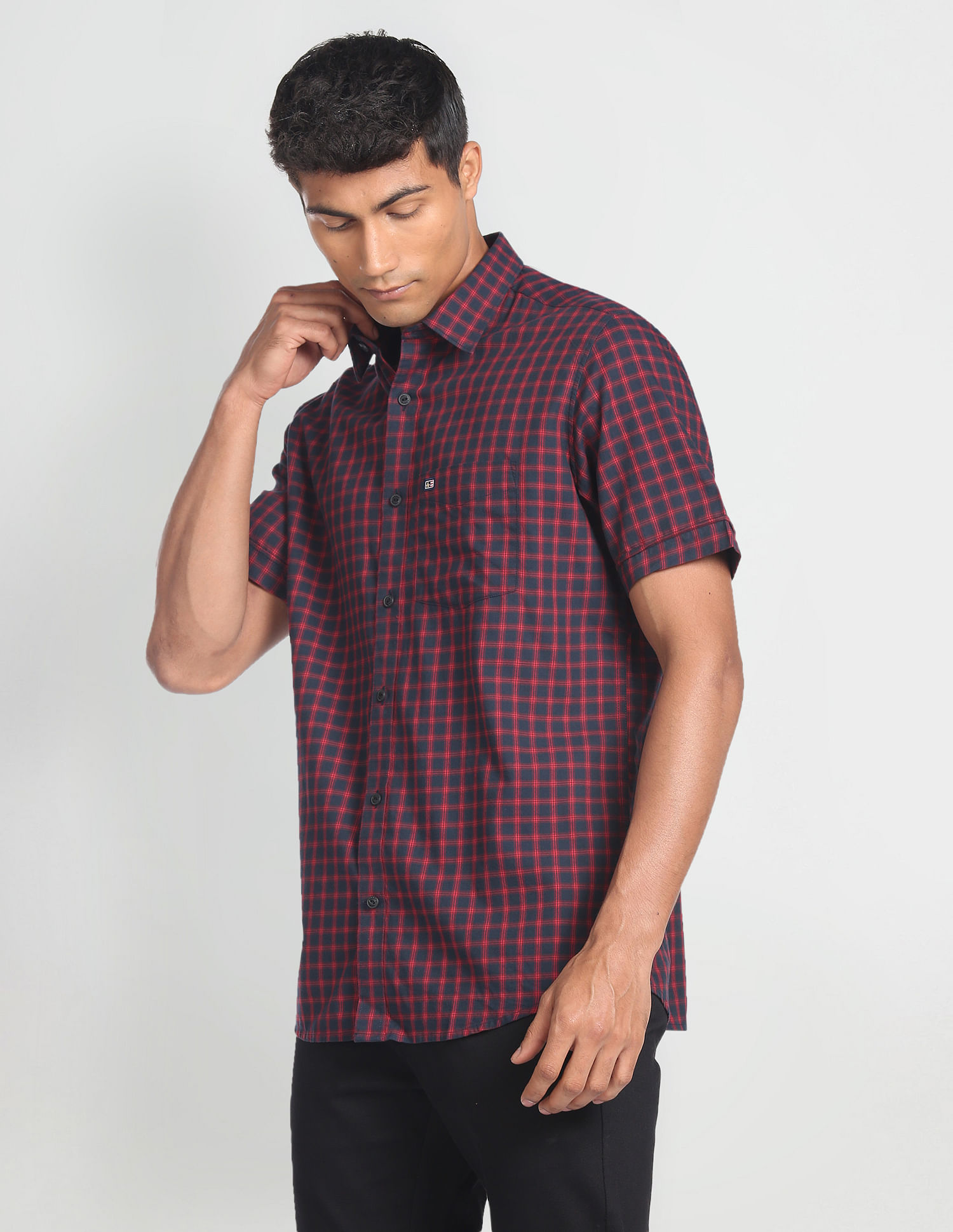 Arrow Sports Tartan Check Cotton Casual Shirt