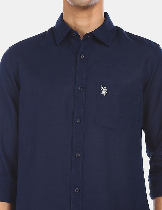 U.S. Polo Assn. Solid Tailored Fit Shirt