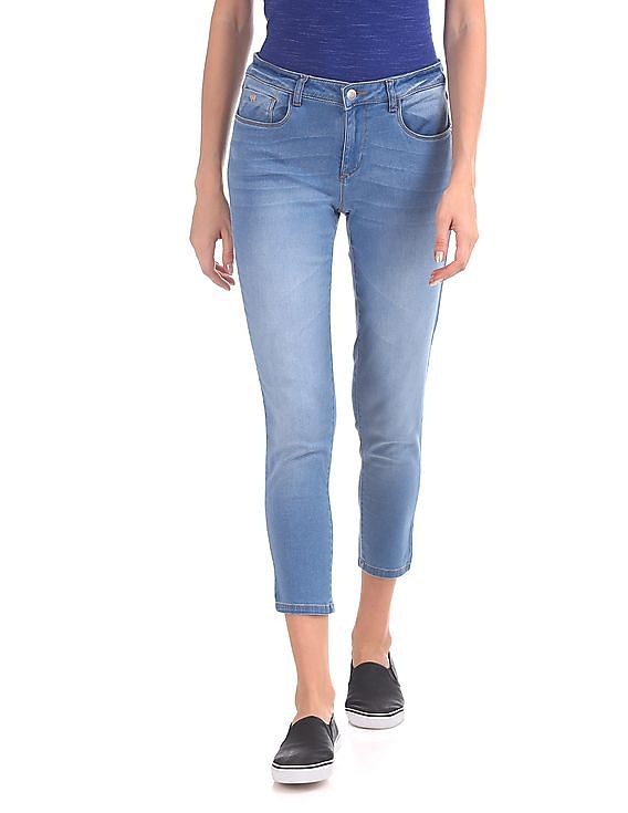 flying machine cropped jeans