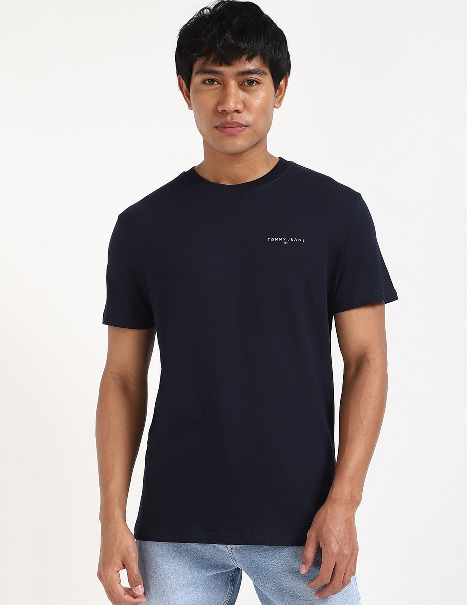 Tommy Hilfiger Solid Slim-Fit Cotton T-Shirt