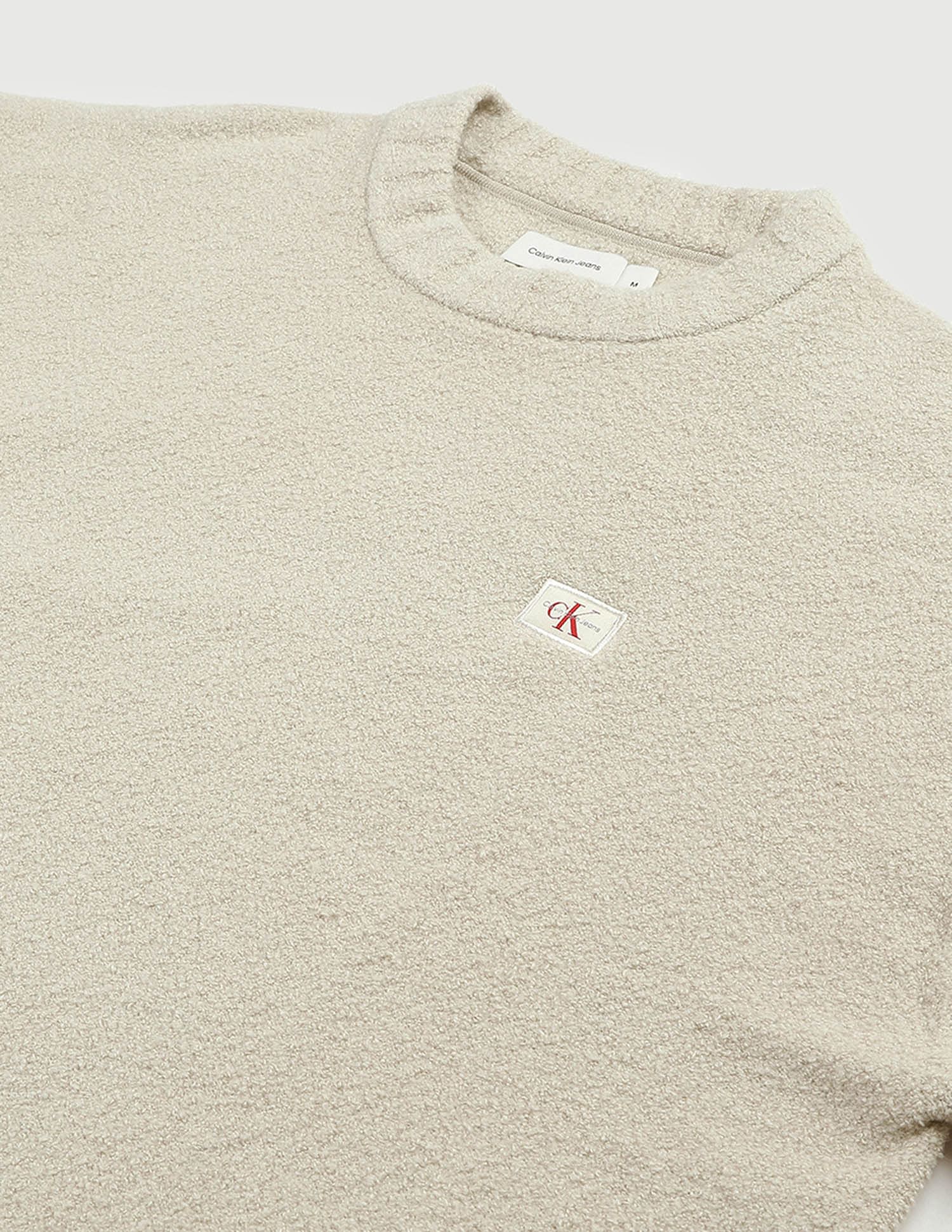 Calvin Klein Jeans Boucle Boxy Crew Neck Sweater