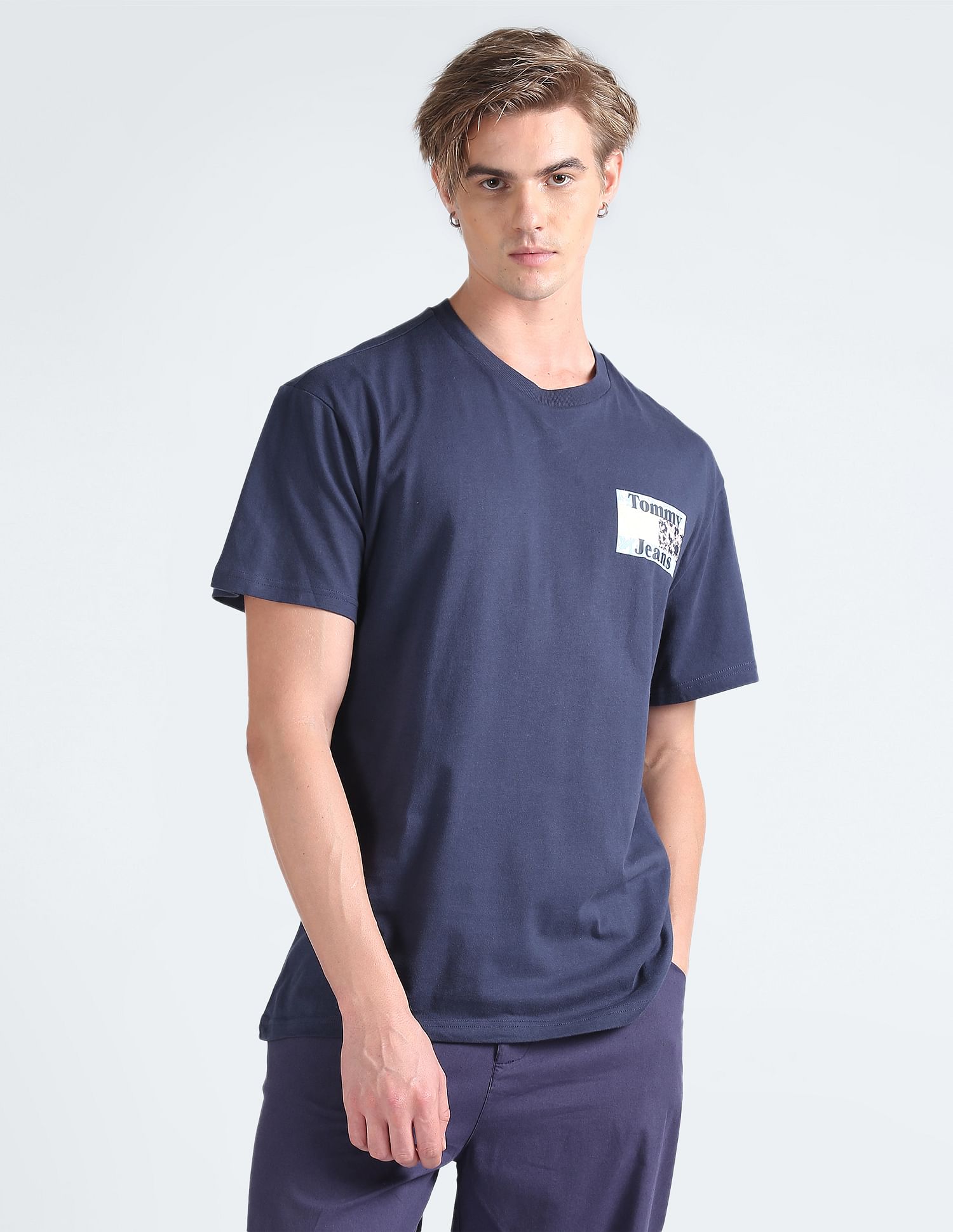 Tommy Hilfiger Organic Cotton Floral Flag Logo T-Shirt