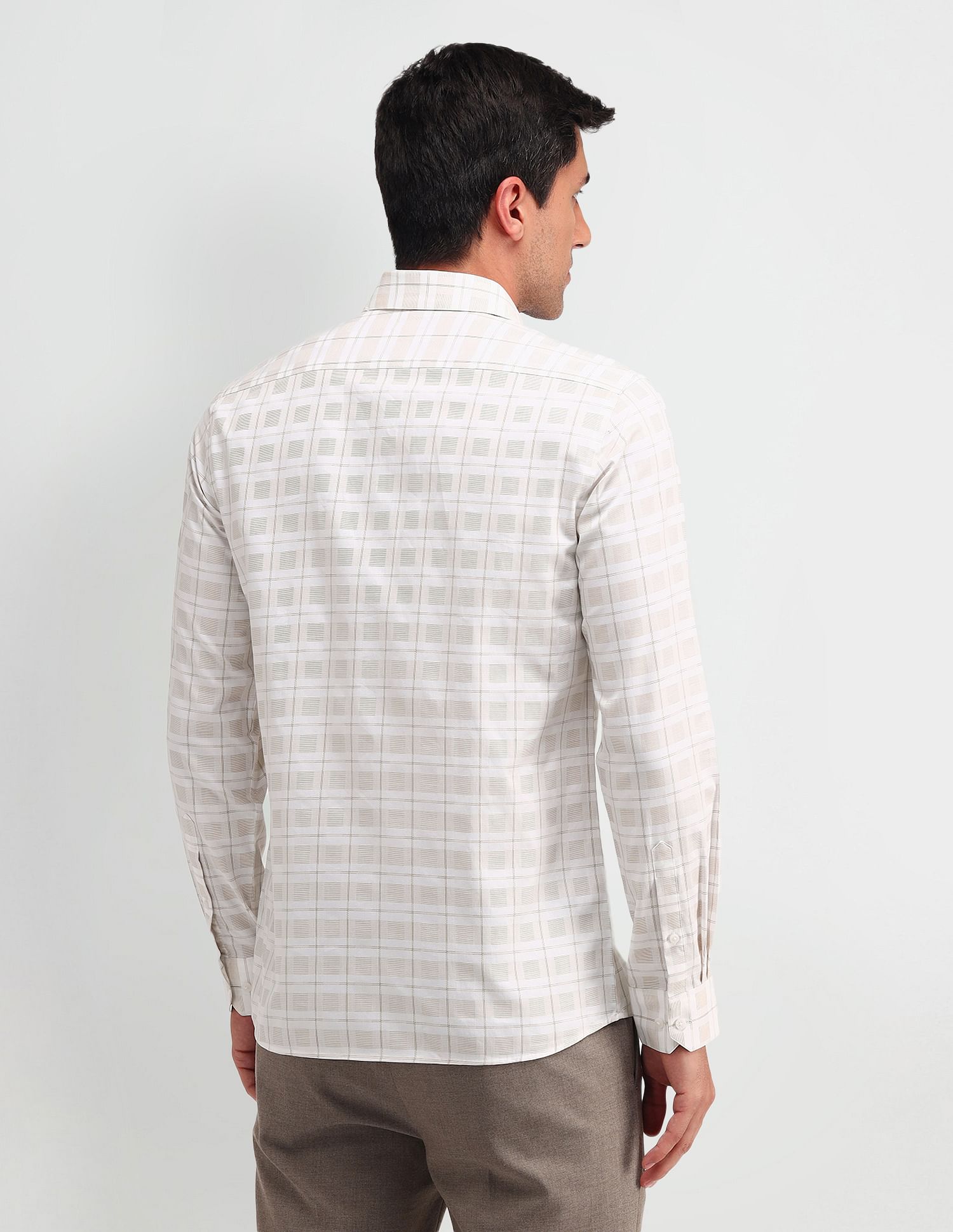 Arrow Manhattan Slim Fit Checked Shirt