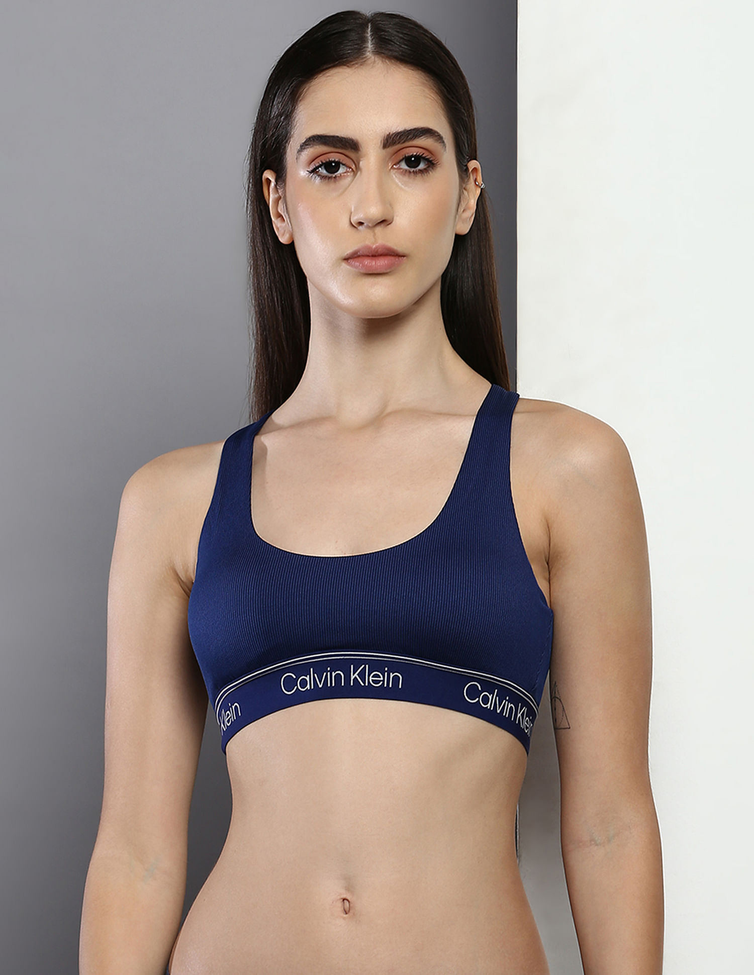 Buy Calvin Klein Medium Support Sports Bras Women Blue online