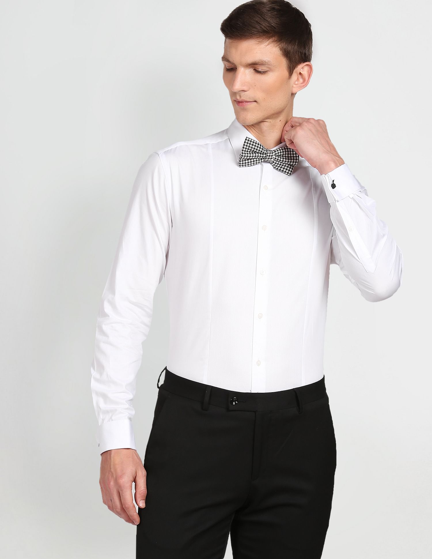 Arrow Patterned Manhattan Slim Fit Shirt