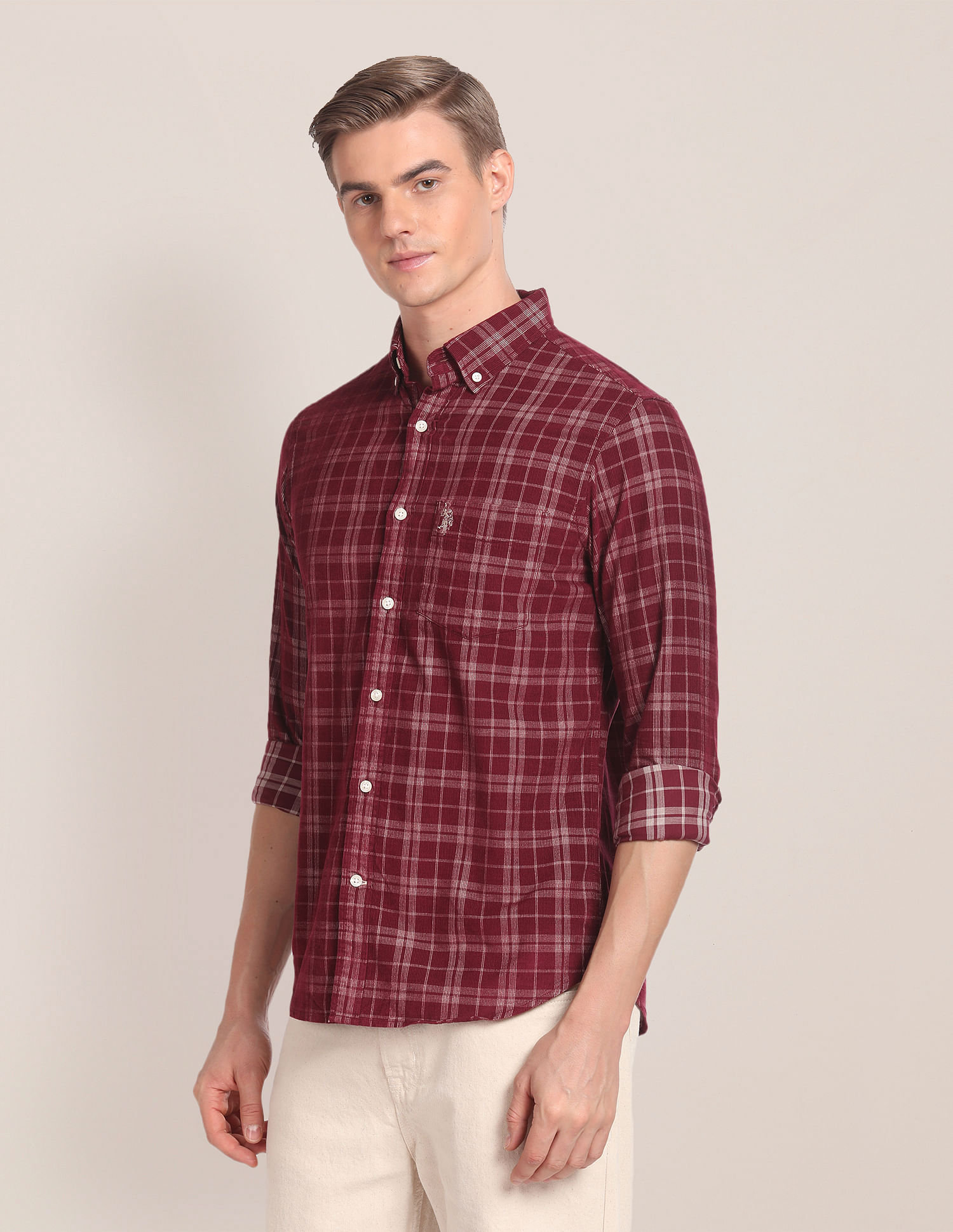 U.S. Polo Assn. Button Down Collar Corduroy Shirt