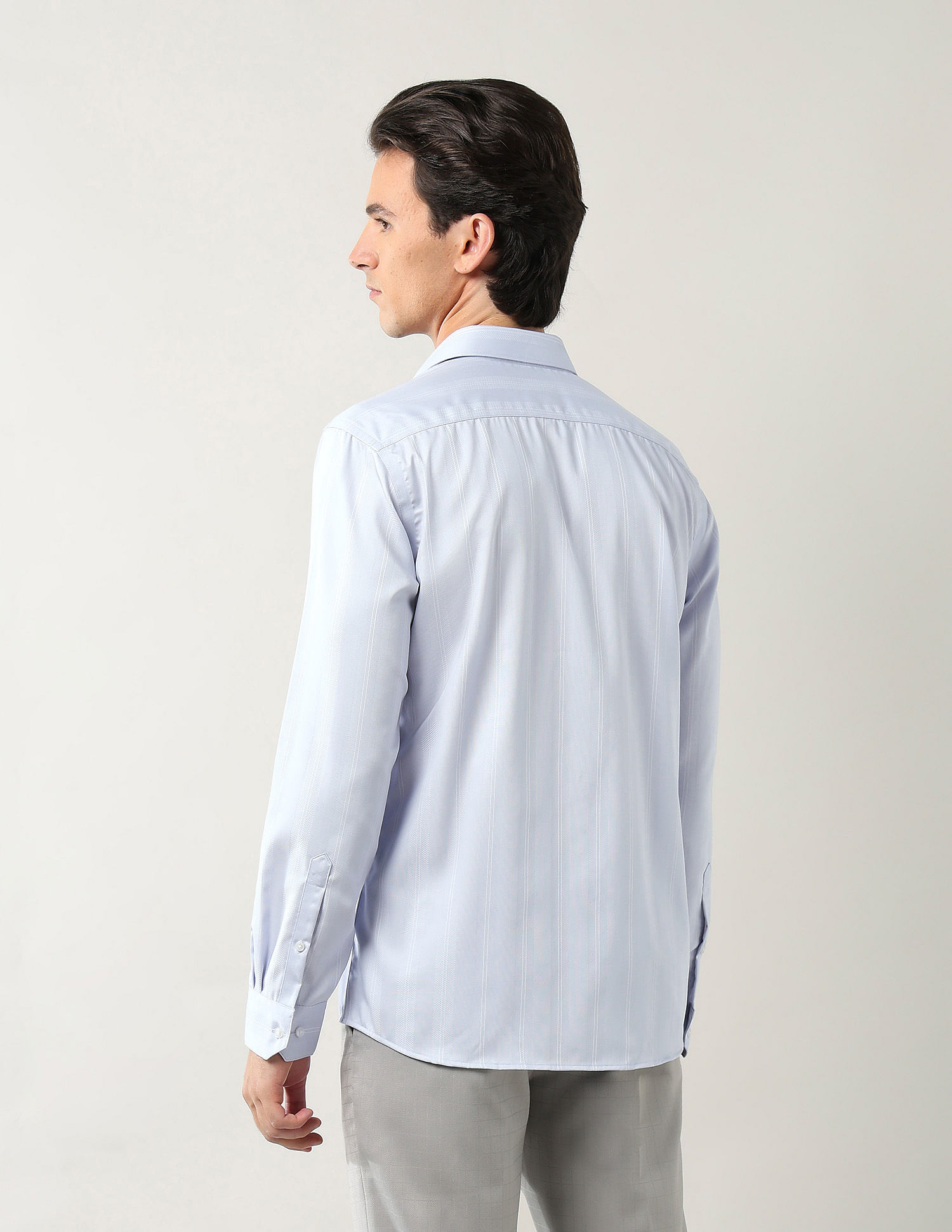 Arrow Vertical Striped Pure Cotton Shirt