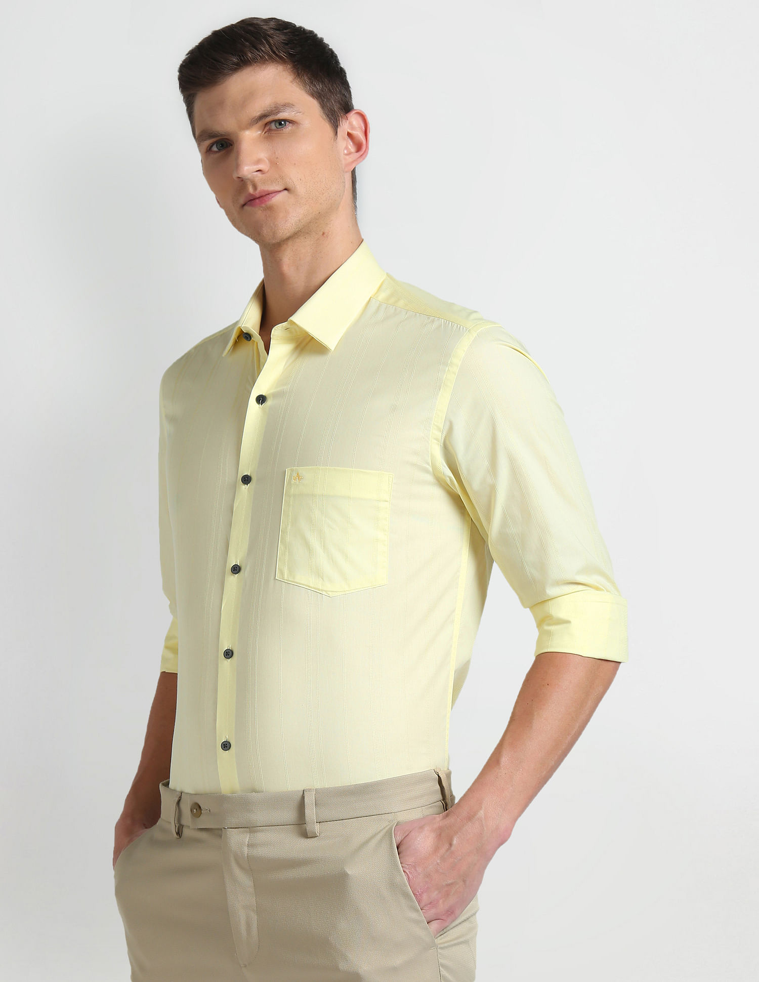 Arrow Manhattan Slim Fit Cotton Shirt