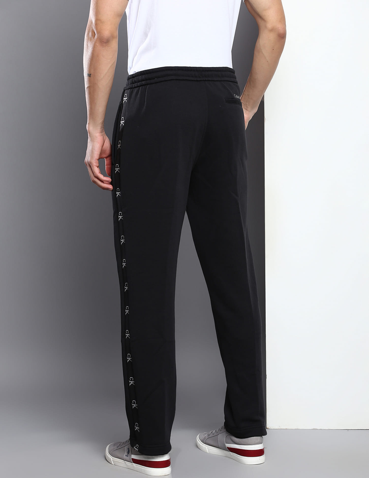 Buy Calvin Klein Jeans Brand Taped Jacquard Joggers