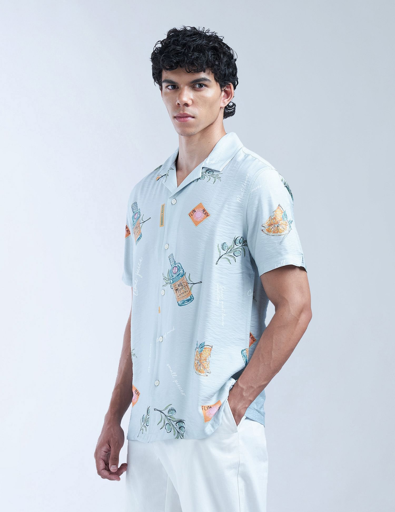 Flying Machine All Over Printed Digitopia Shirt