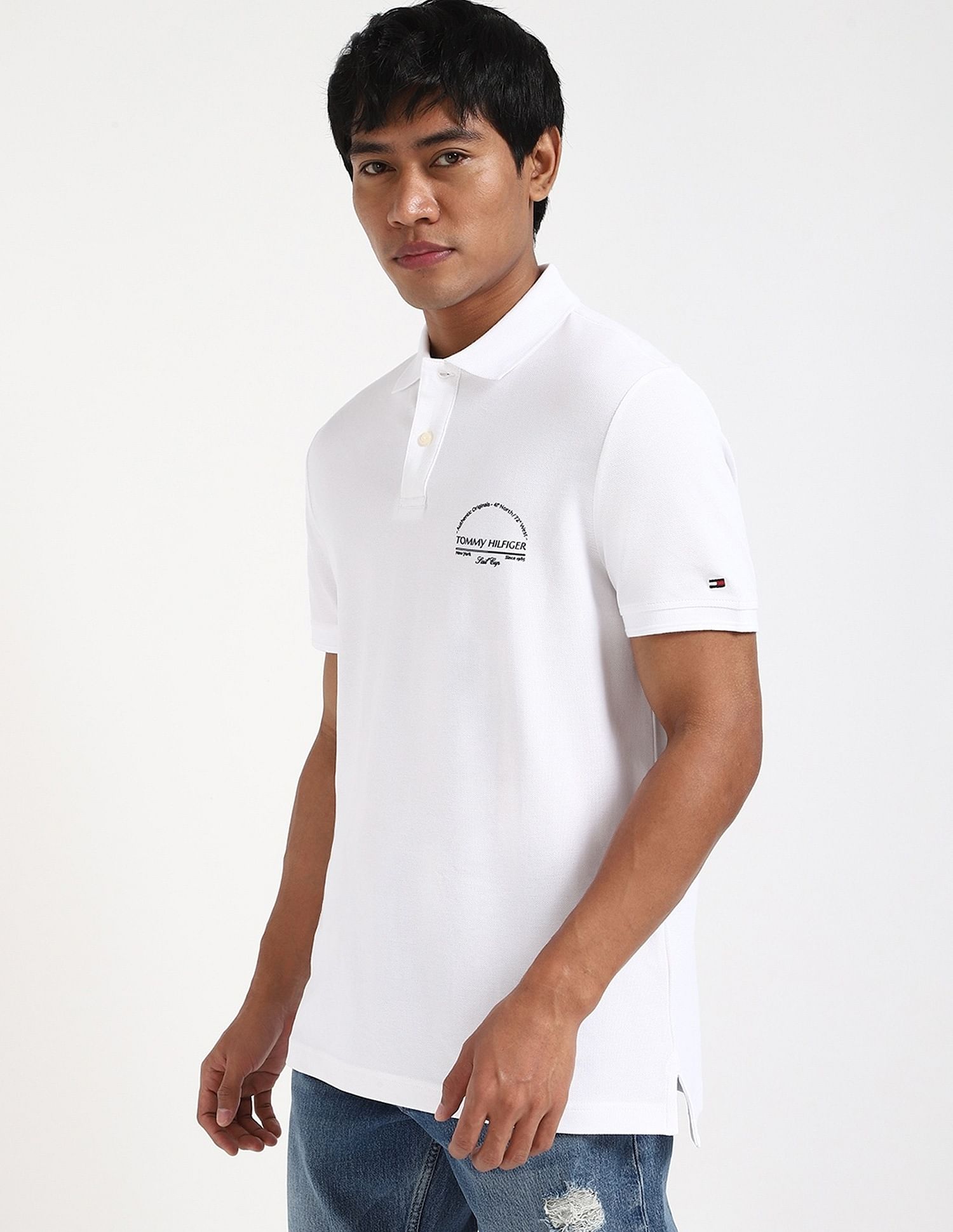 Tommy Hilfiger Logo Regular-Fit Cotton Polo Shirt