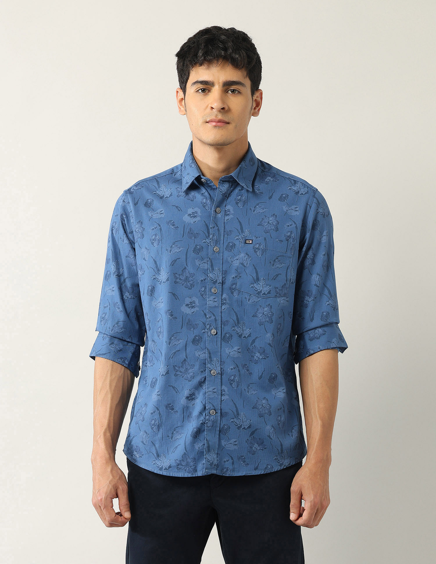 Arrow Sport Floral Printed Slim Fit Shirt