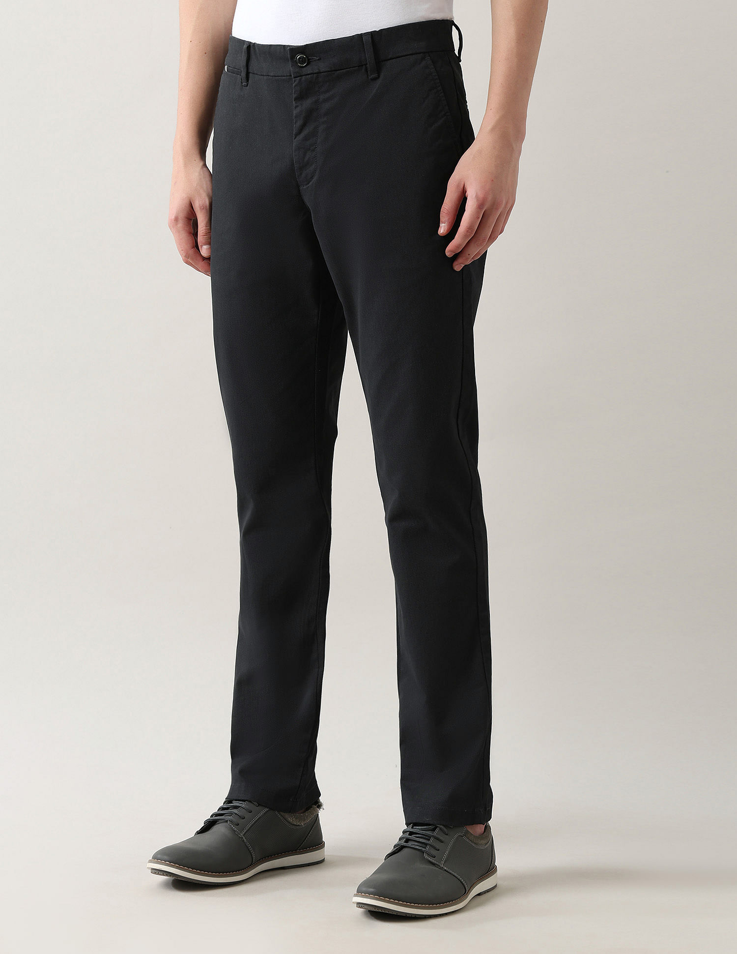 Arrow Sport Mid Rise Regular Fit Trousers