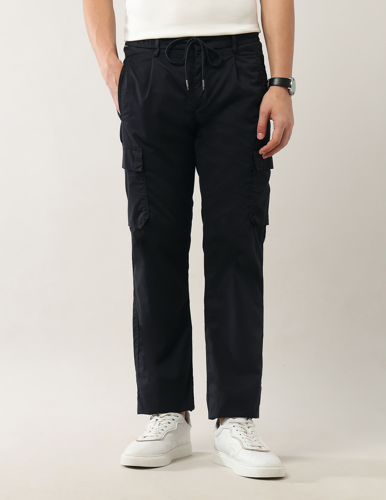 Arrow Sport Straight Fit Pure Cotton Cargos