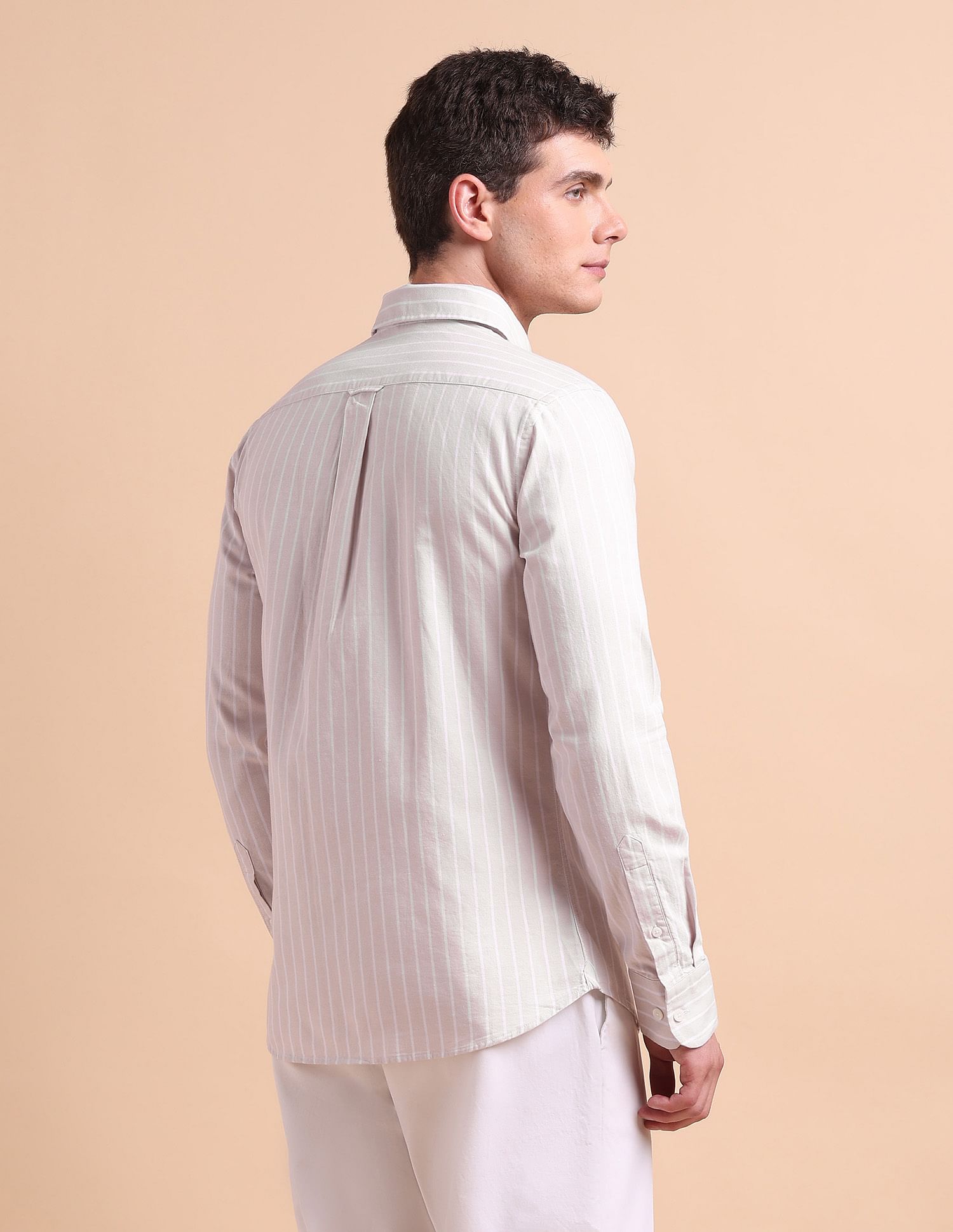 U.S. Polo Assn. Tailored Fit Vertical Striped Shirt