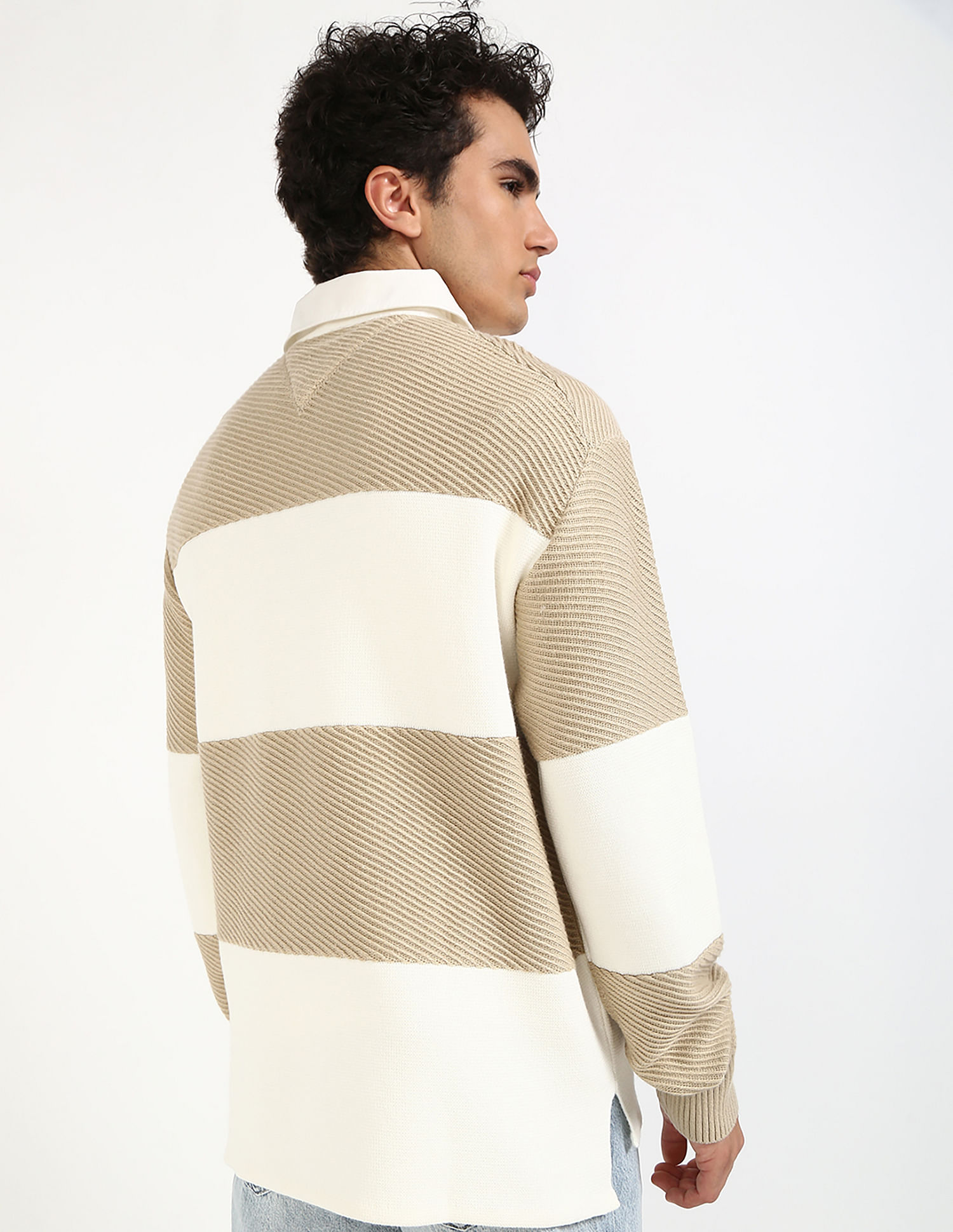 Tommy Hilfiger Rugby Stripe Sustainable Cotton Sweatshirt
