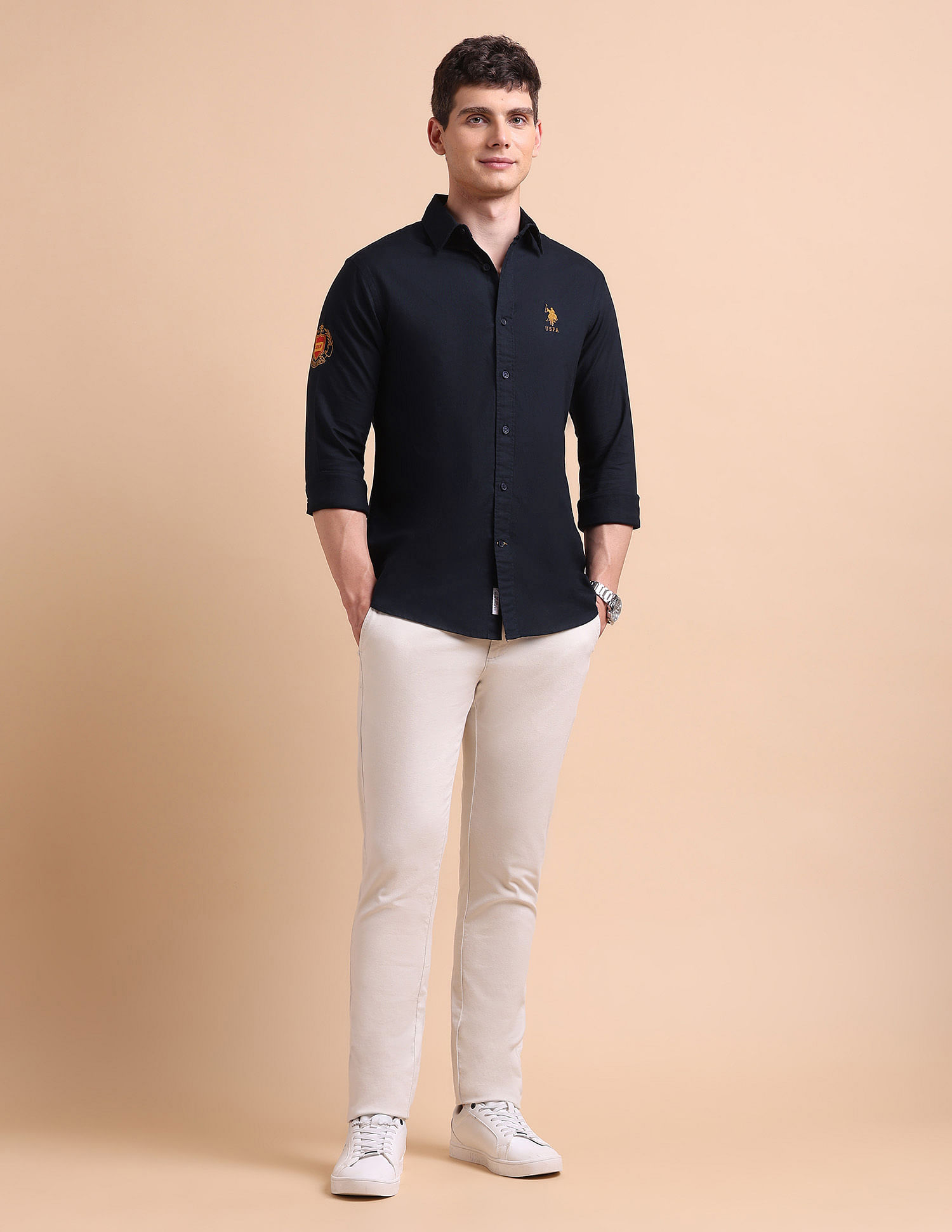 U.S. Polo Assn. Pure Cotton Tailored Fit Oxford Shirt