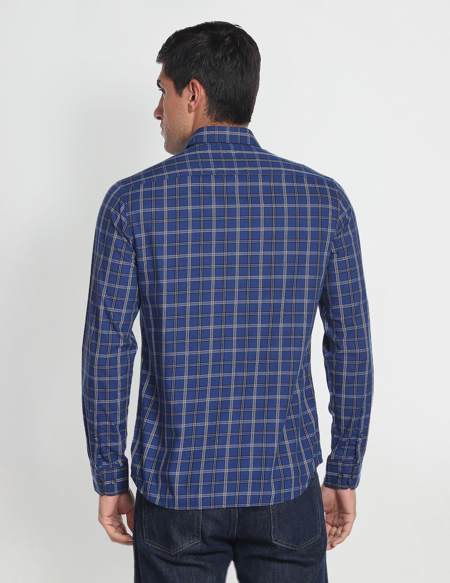 Arrow Sports Tartan Check Cotton Casual Shirt