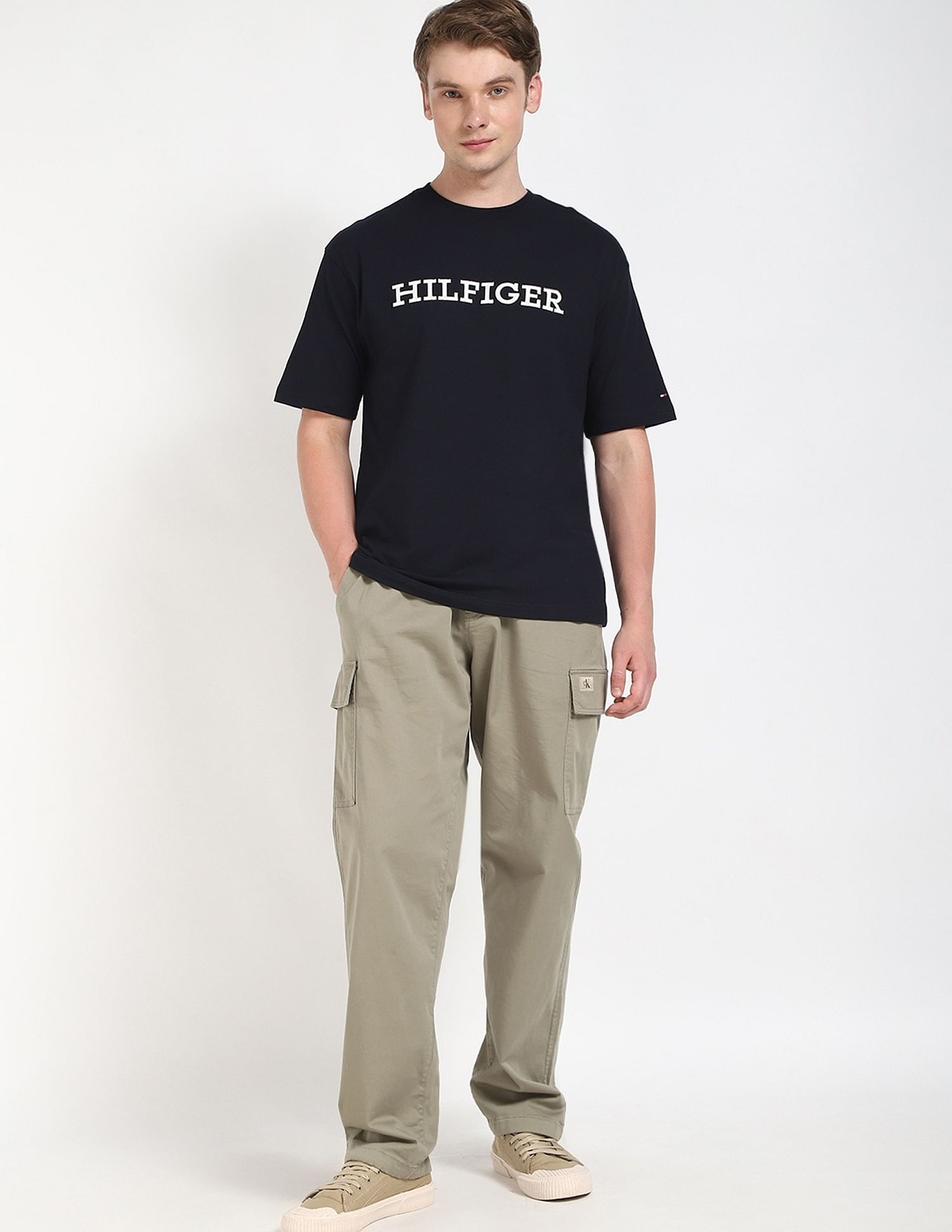 Tommy Hilfiger Embroidered Logo Regular-Fit Cotton T-Shirt