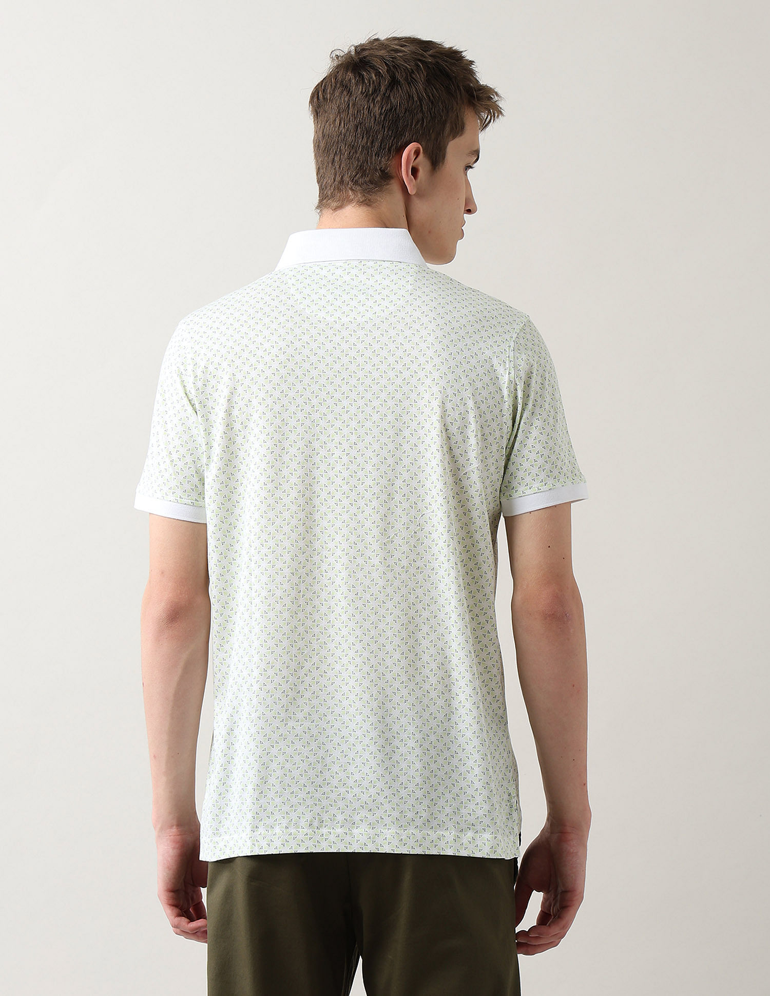 Arrow Geometric Printed Regular Fit Polo Shirt