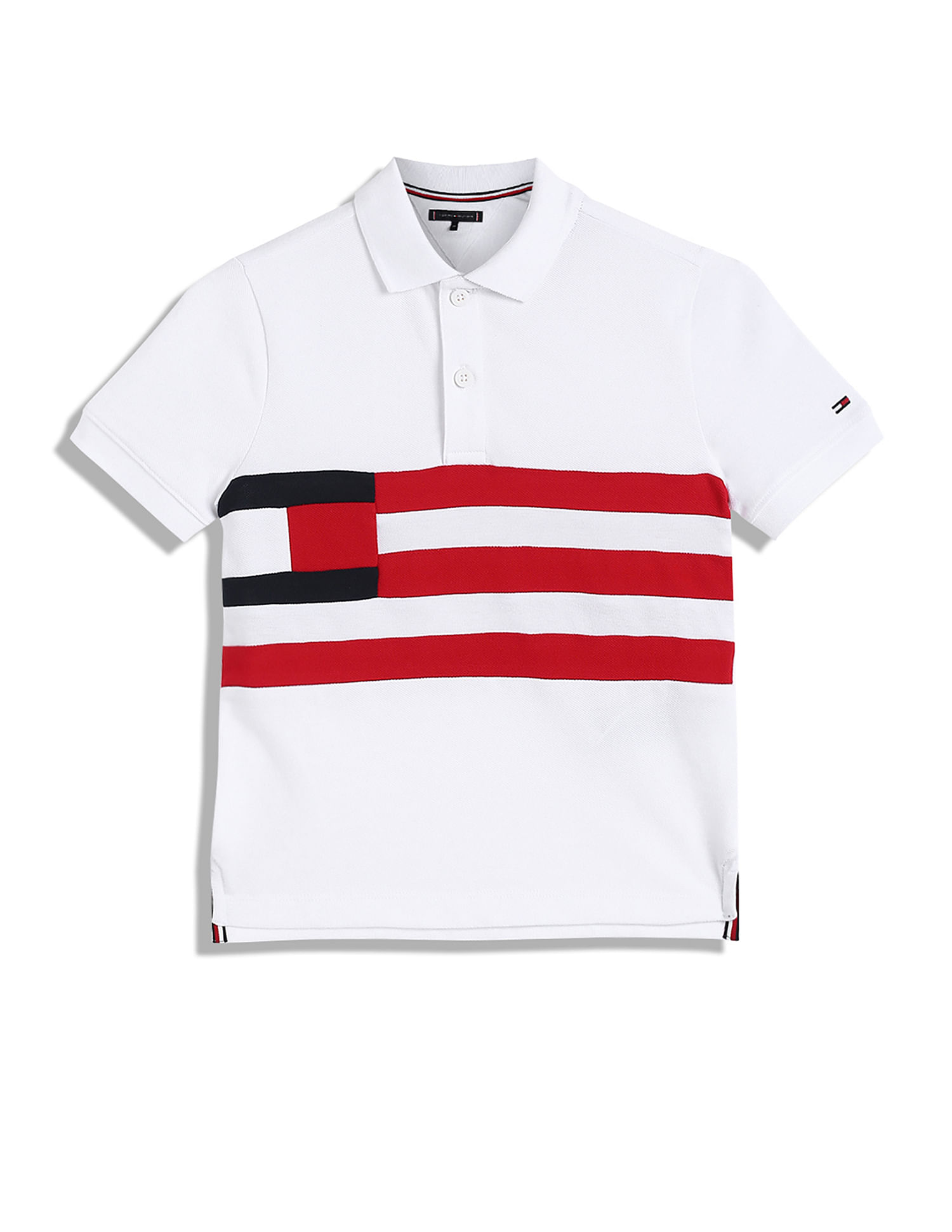 Tommy Hilfiger Kids Striped Regular Fit Polo T-Shirt