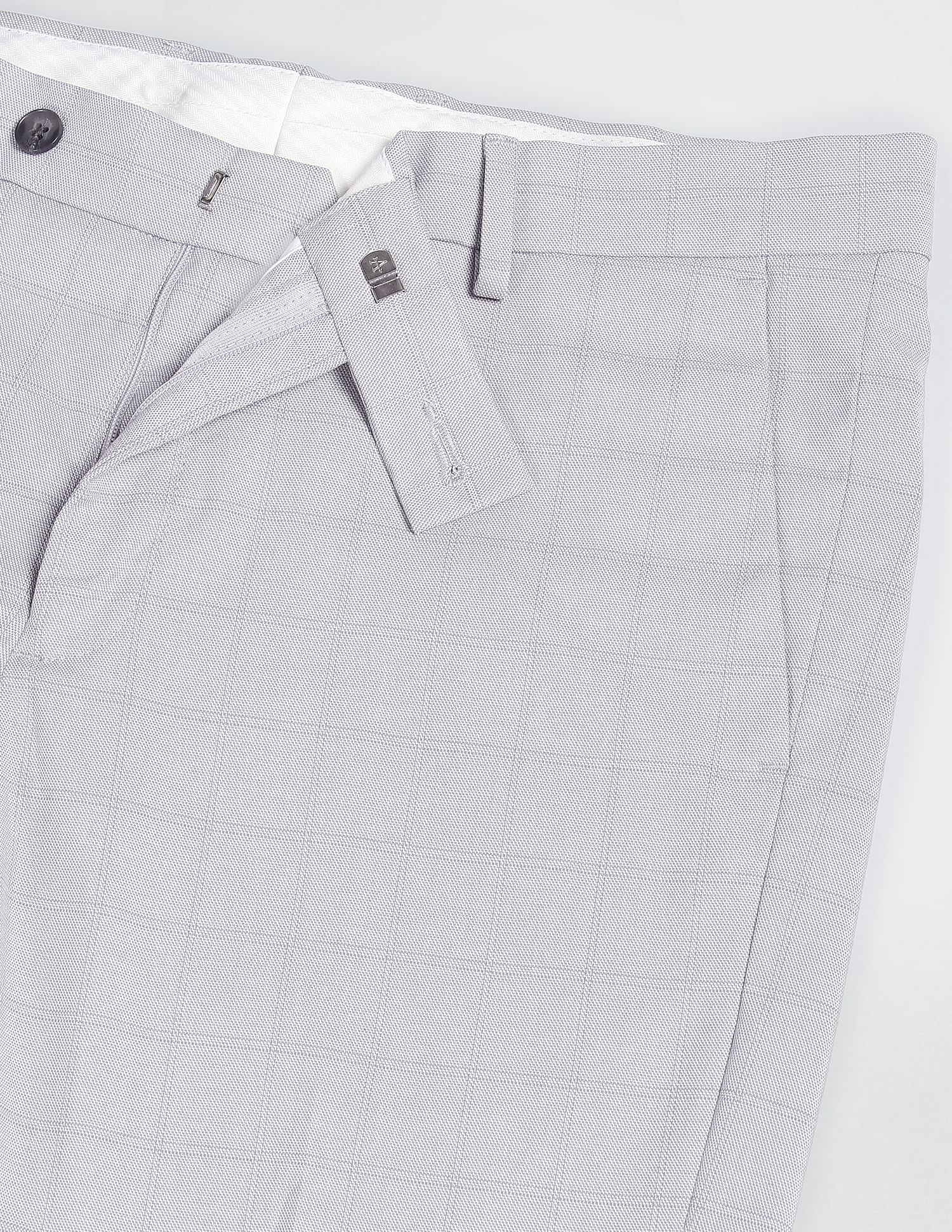 Arrow Smart Flex Outline Check Trousers