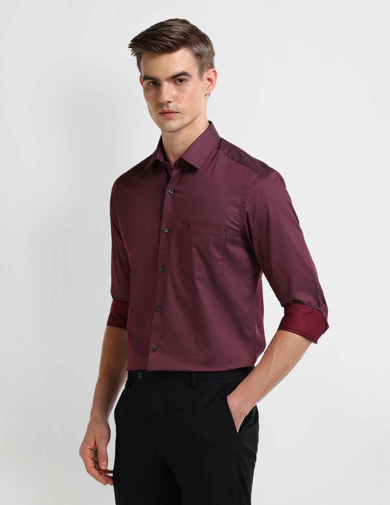 Arrow All-over Print Cotton Shirt