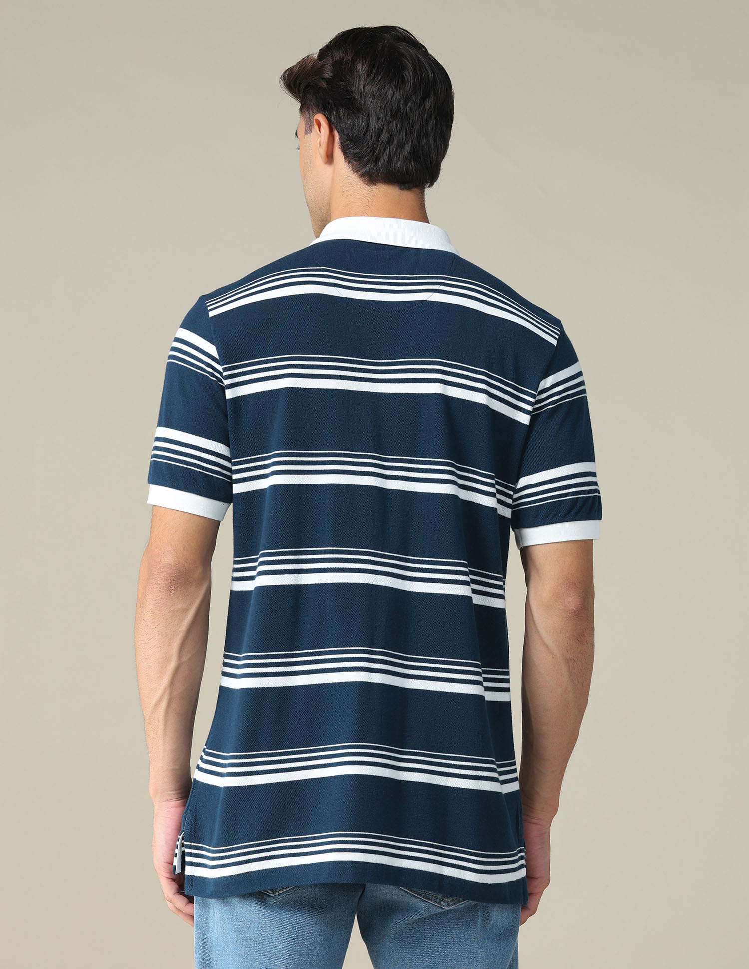 Buy U.S. Polo Assn. Horizontal Striped Regular Fit Polo Shirt