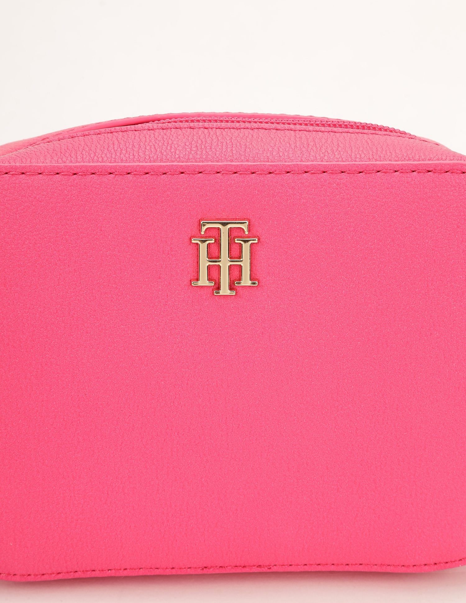 Tommy Hilfiger Solid Pink Pu Sling Bag