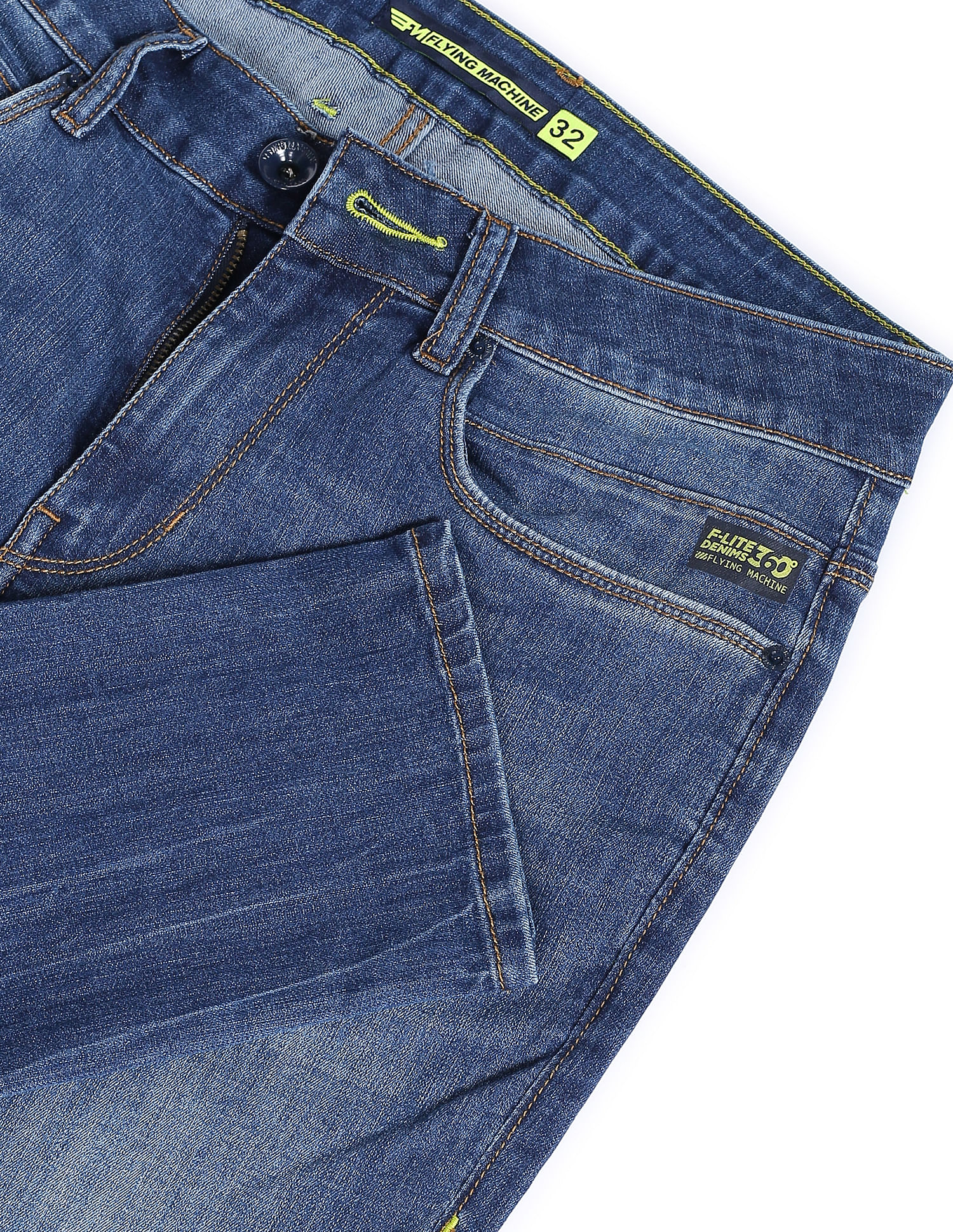 Flying Machine Stone Wash Jackson Super Skinny Fit F-Lite Jeans