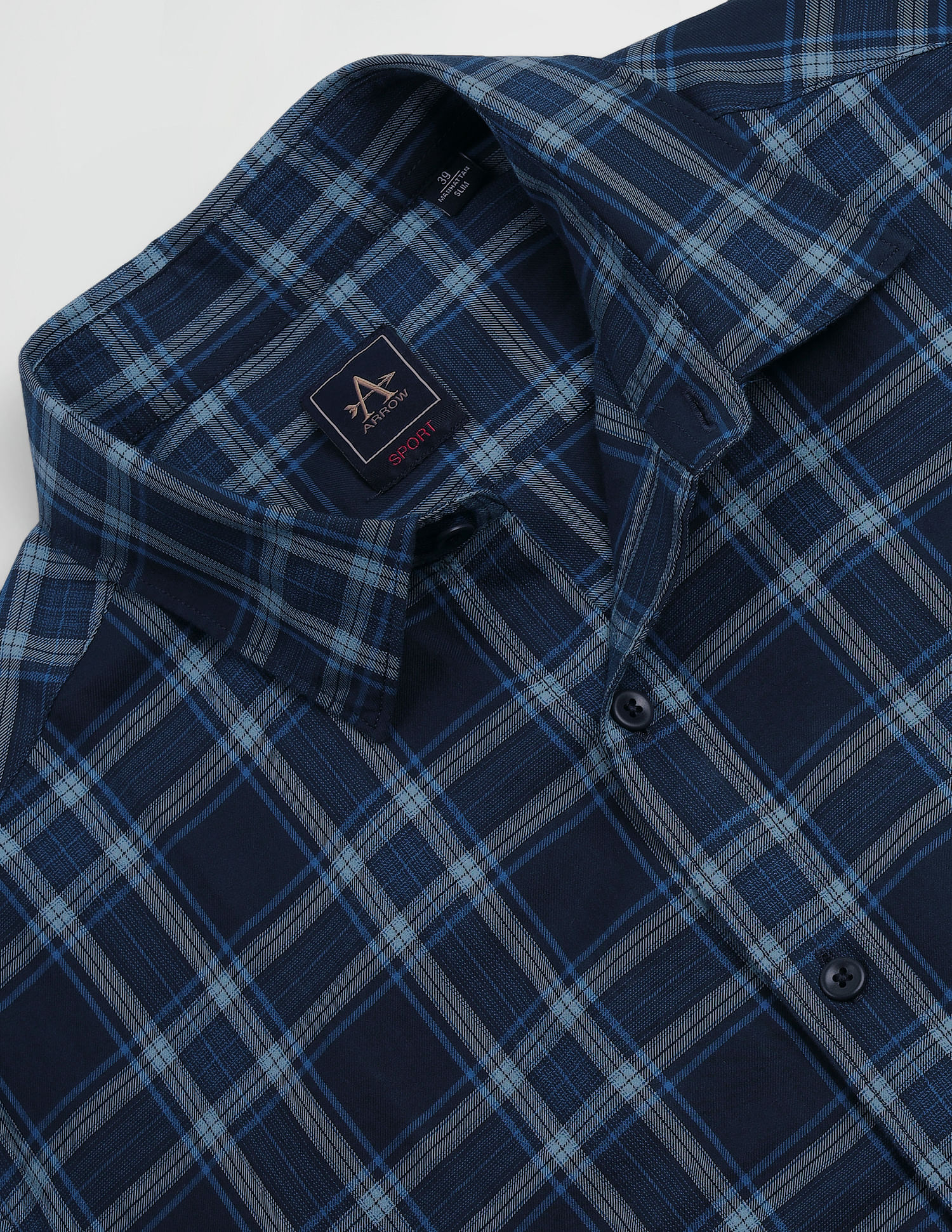 Arrow Sports Tartan Check Slim Fit Shirt