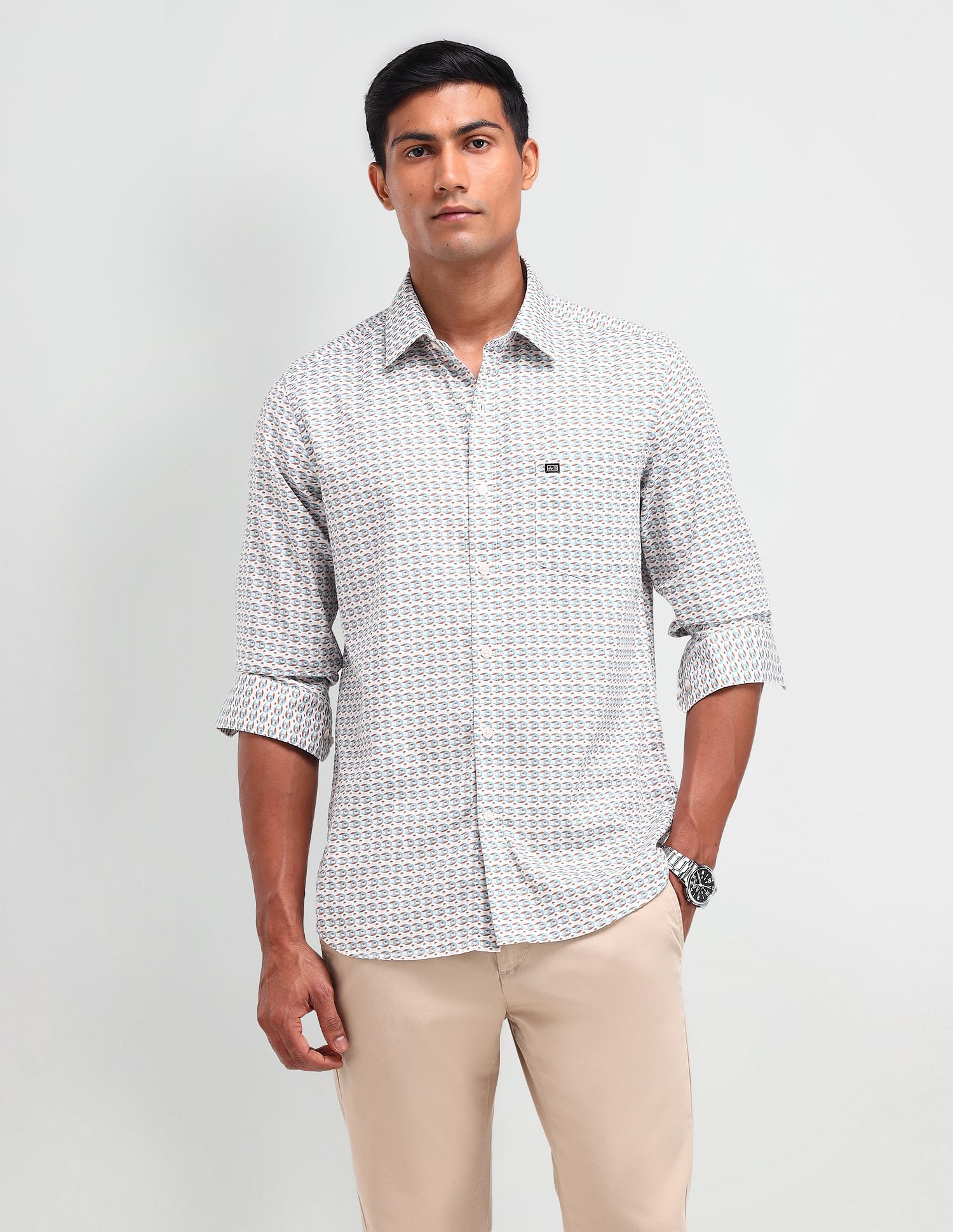 Arrow Sport Manhattan Slim Fit Dobby Shirt