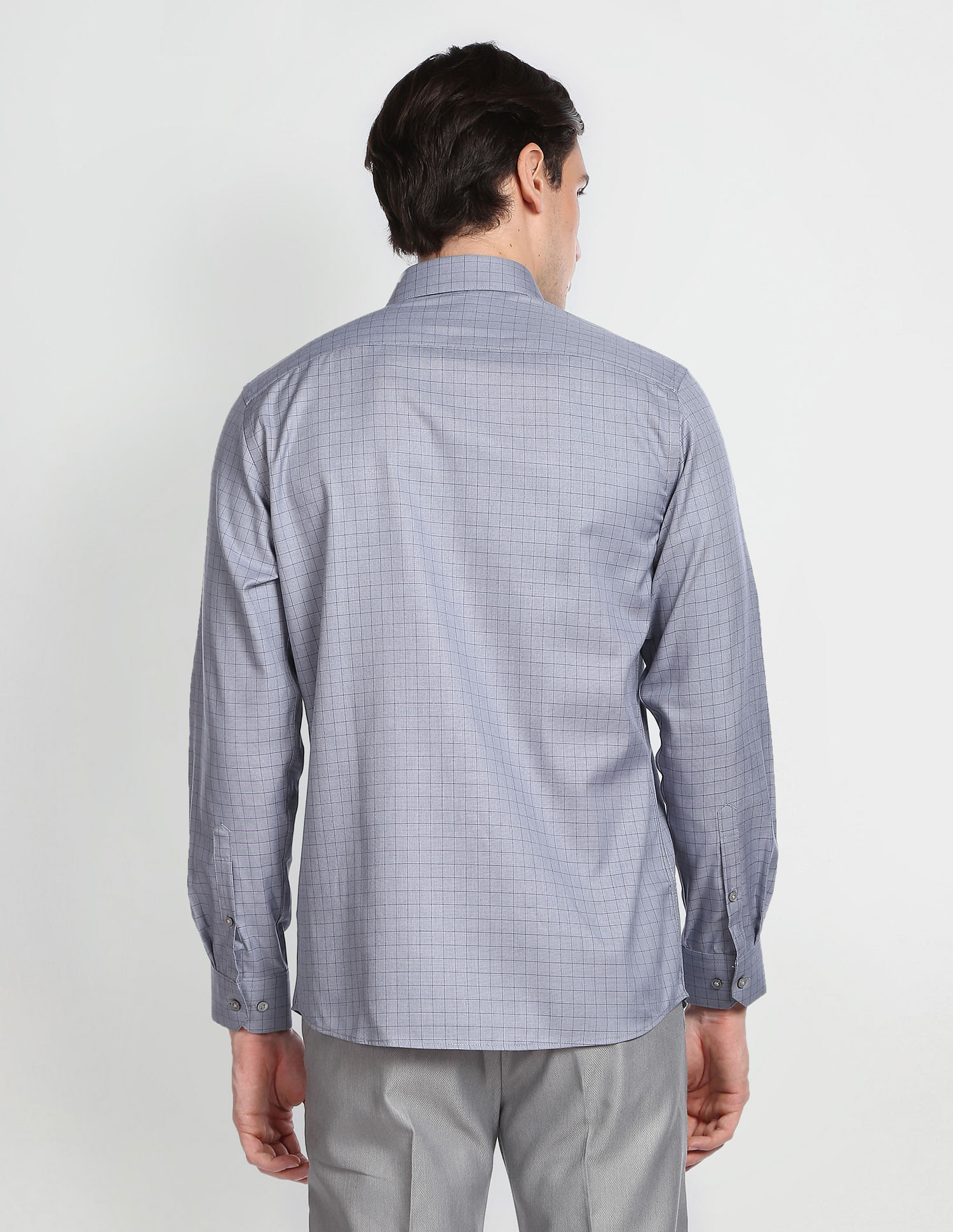 Arrow Outline Check Cotton Formal Shirt