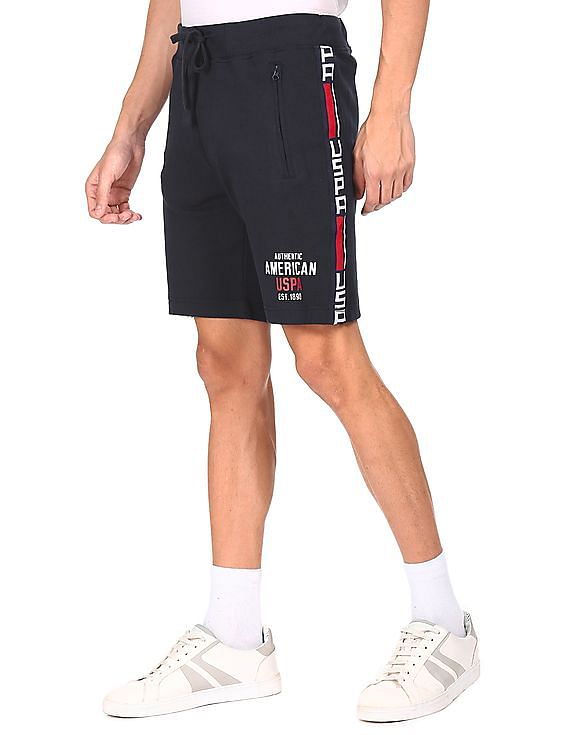 U.S. Polo Assn. Denim Co. Elasticized Waist Brand Tape Shorts