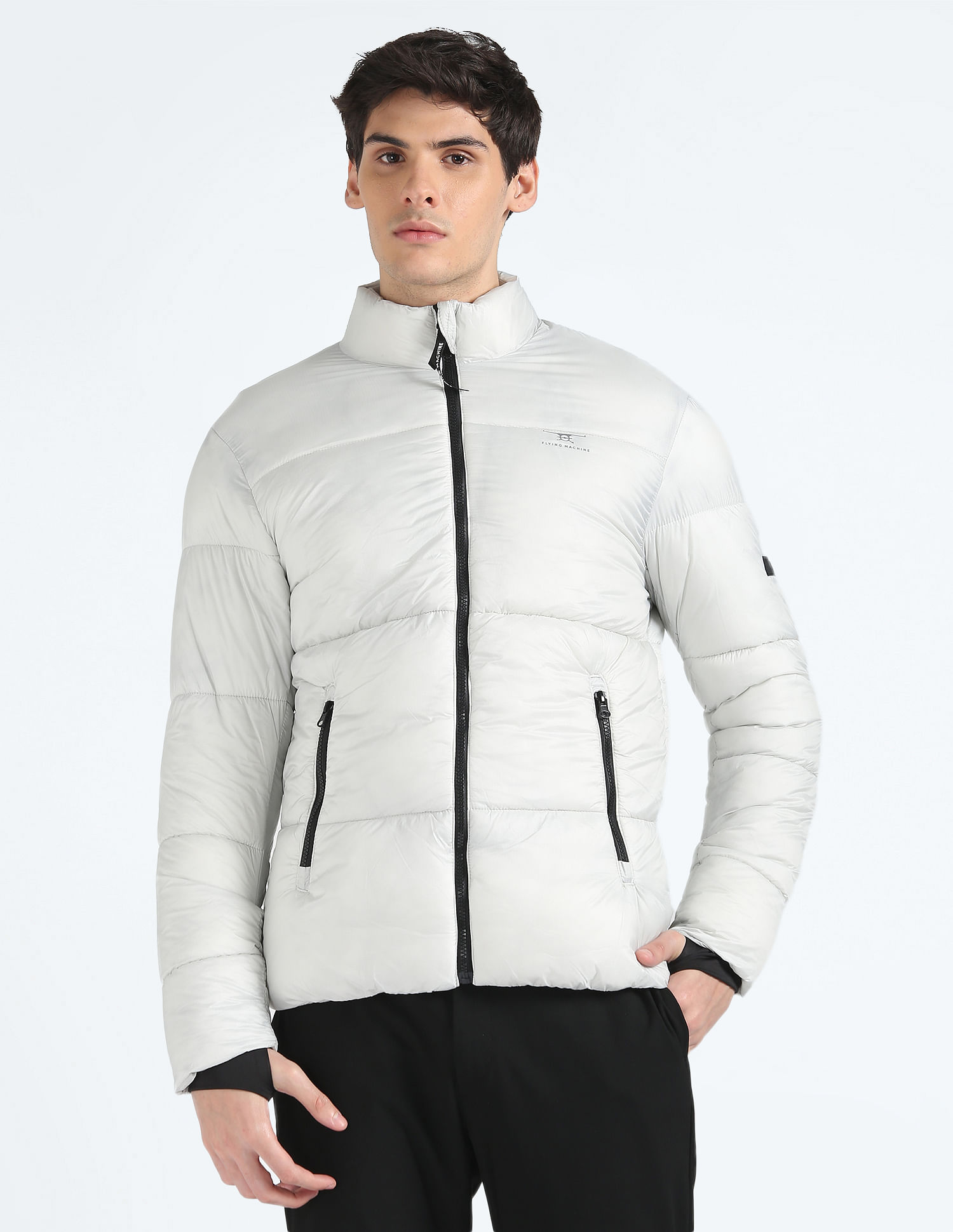 Flying Machine High Neck Solid Jacket