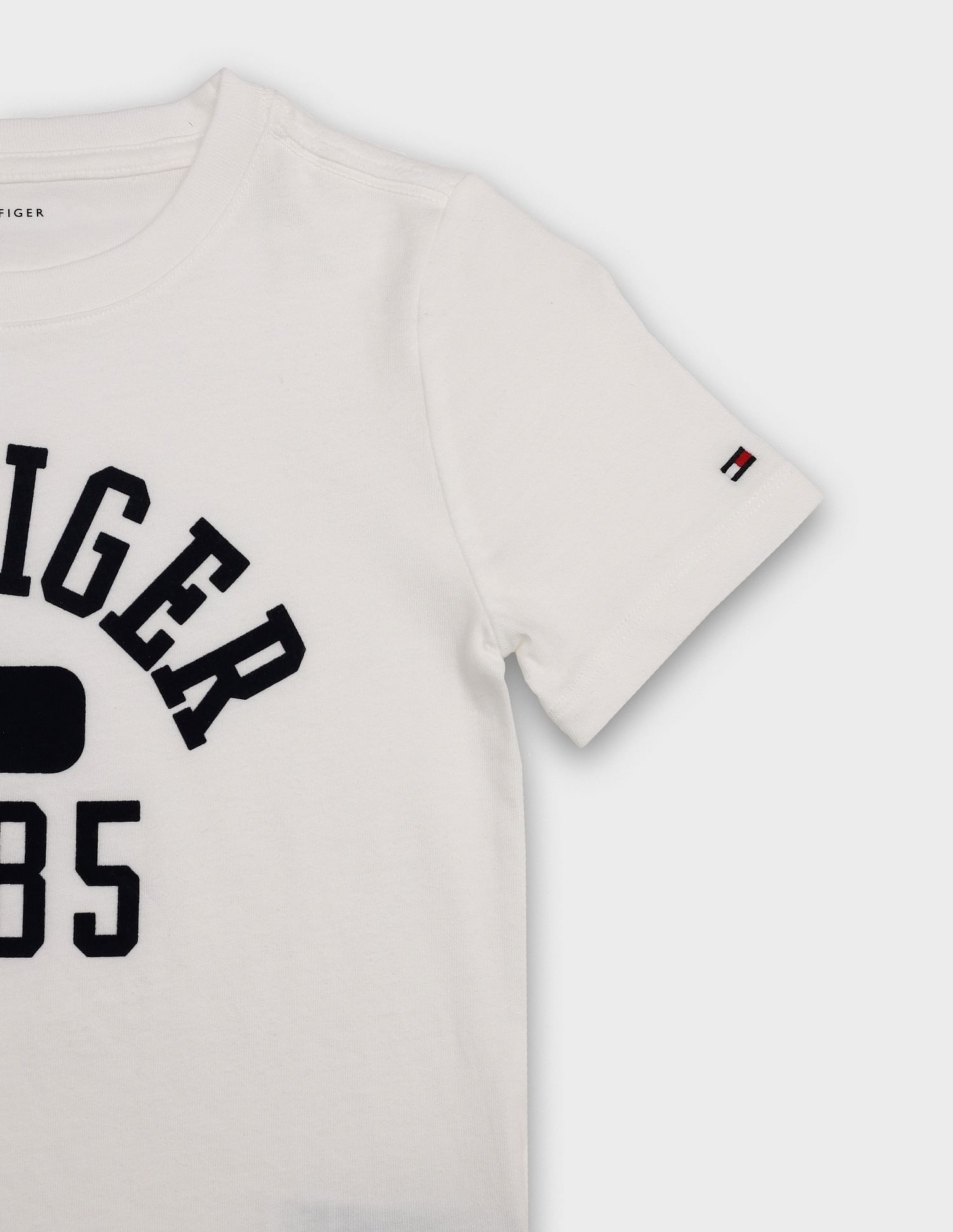 Tommy Hilfiger Kids Boys Logo Regular-Fit Cotton T-Shirt