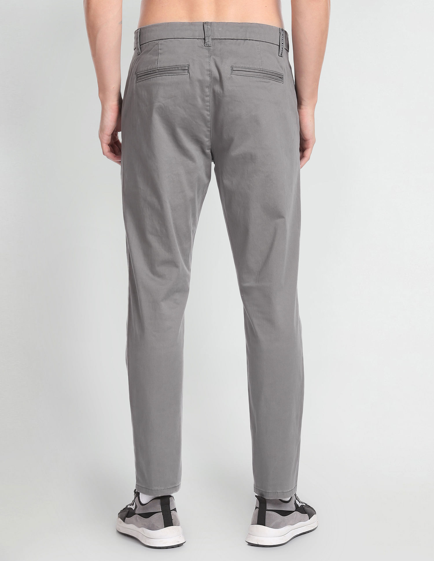 Flying Machine Mid Rise Slim Tapered Trousers