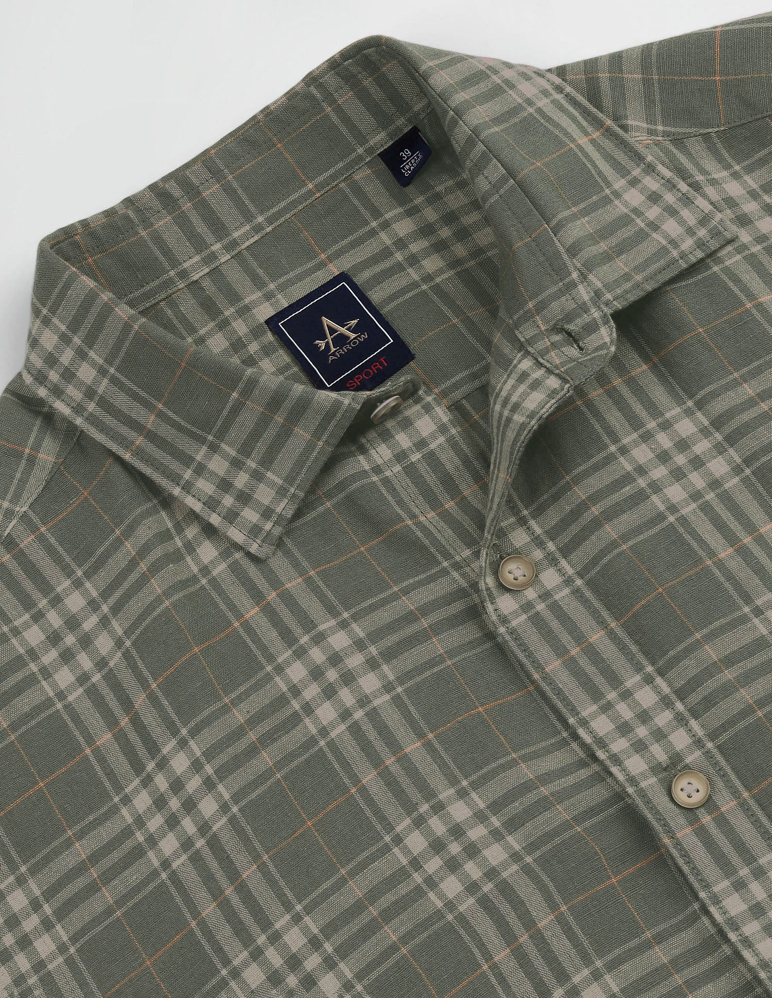 Arrow Sports Short Sleeve Tartan Check Shirt