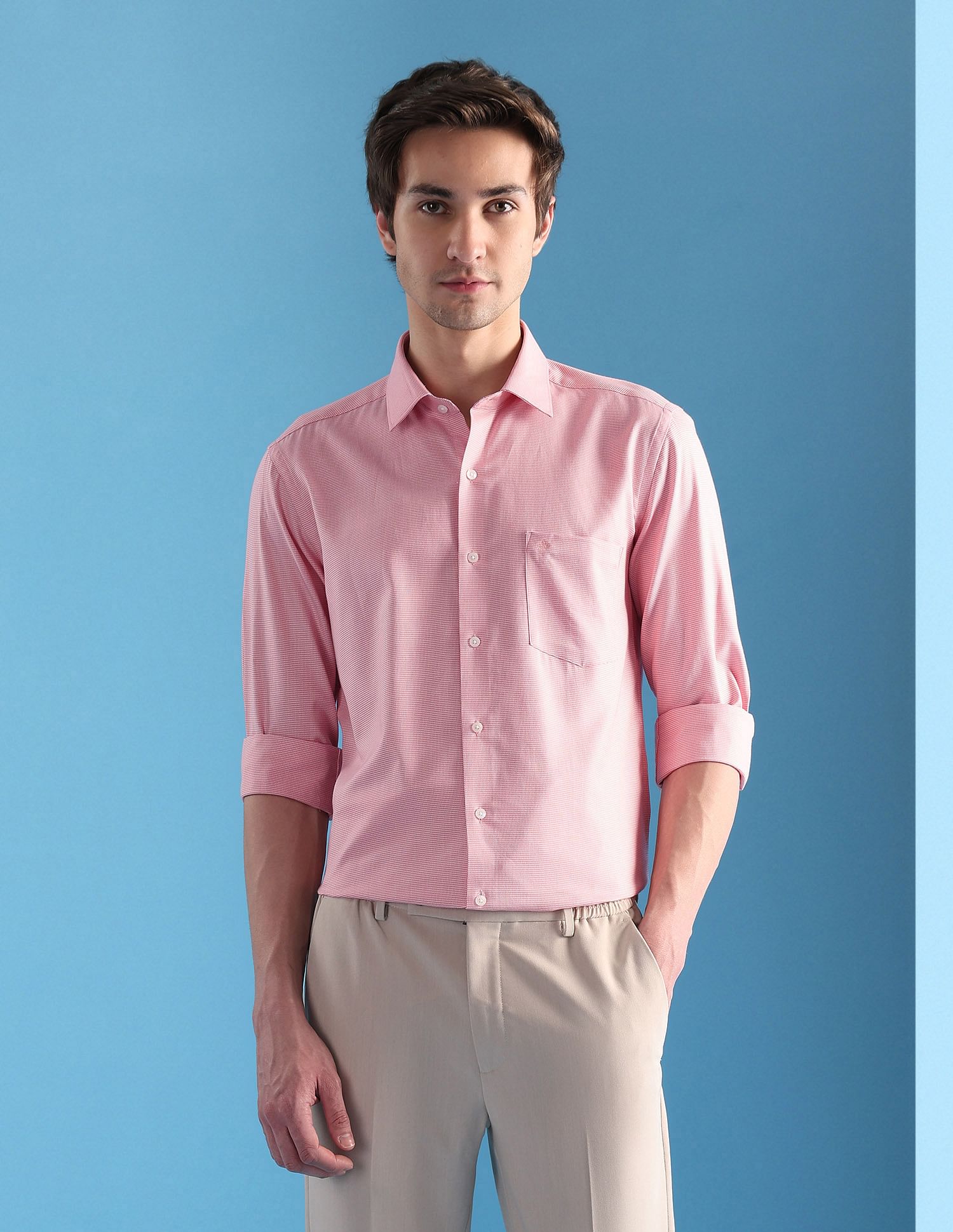 Arrow Manhattan Slim Fit Velocity 5 In 1 Shirt